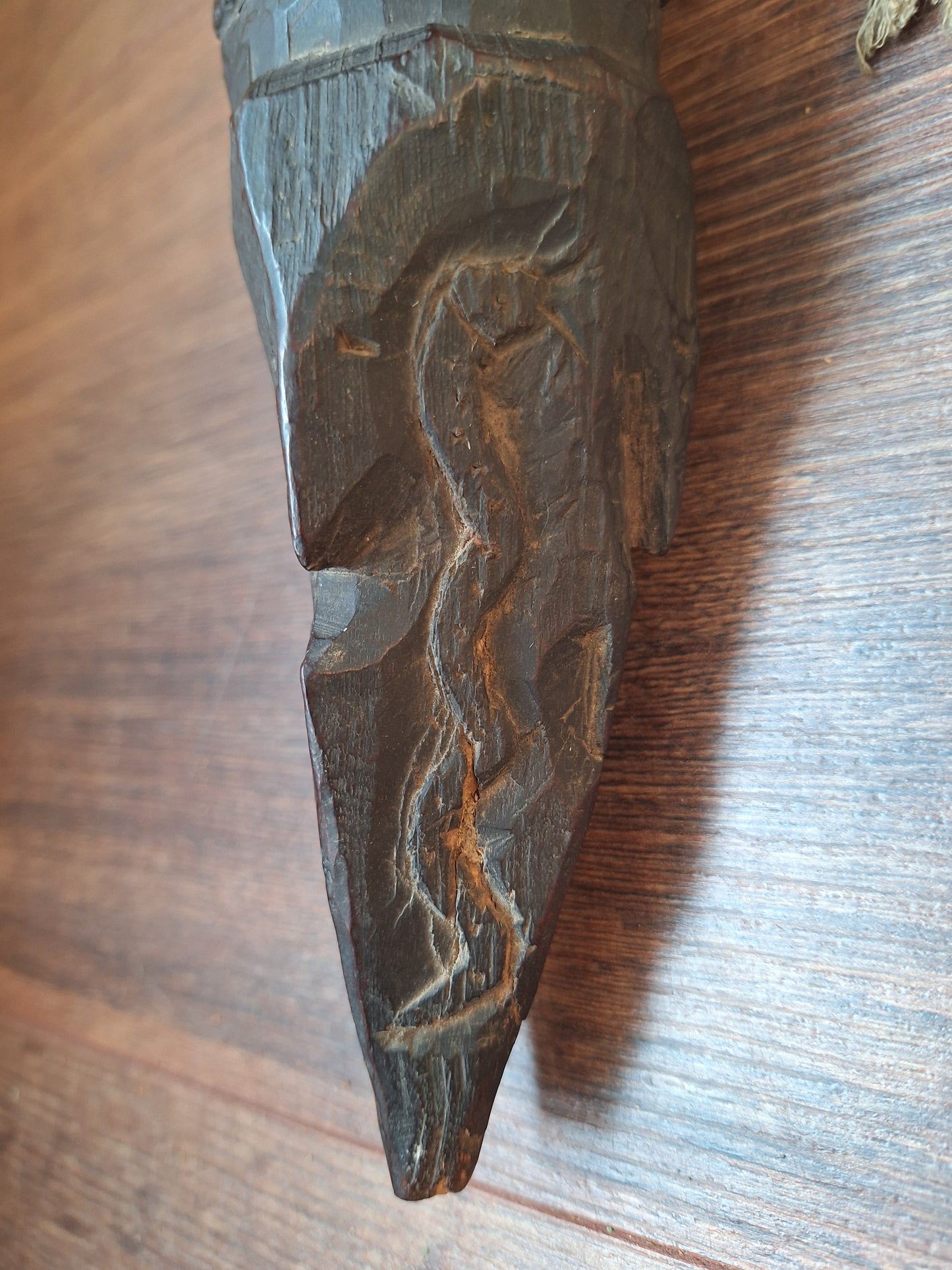 Antique wooden phurba #57