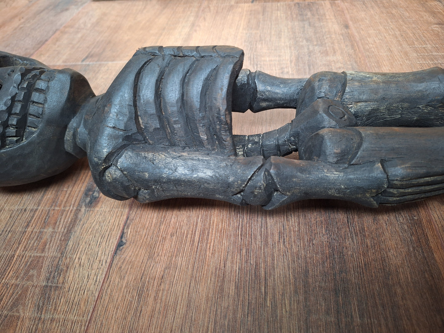 Nepalese wooden skeleton / Citipati figure
