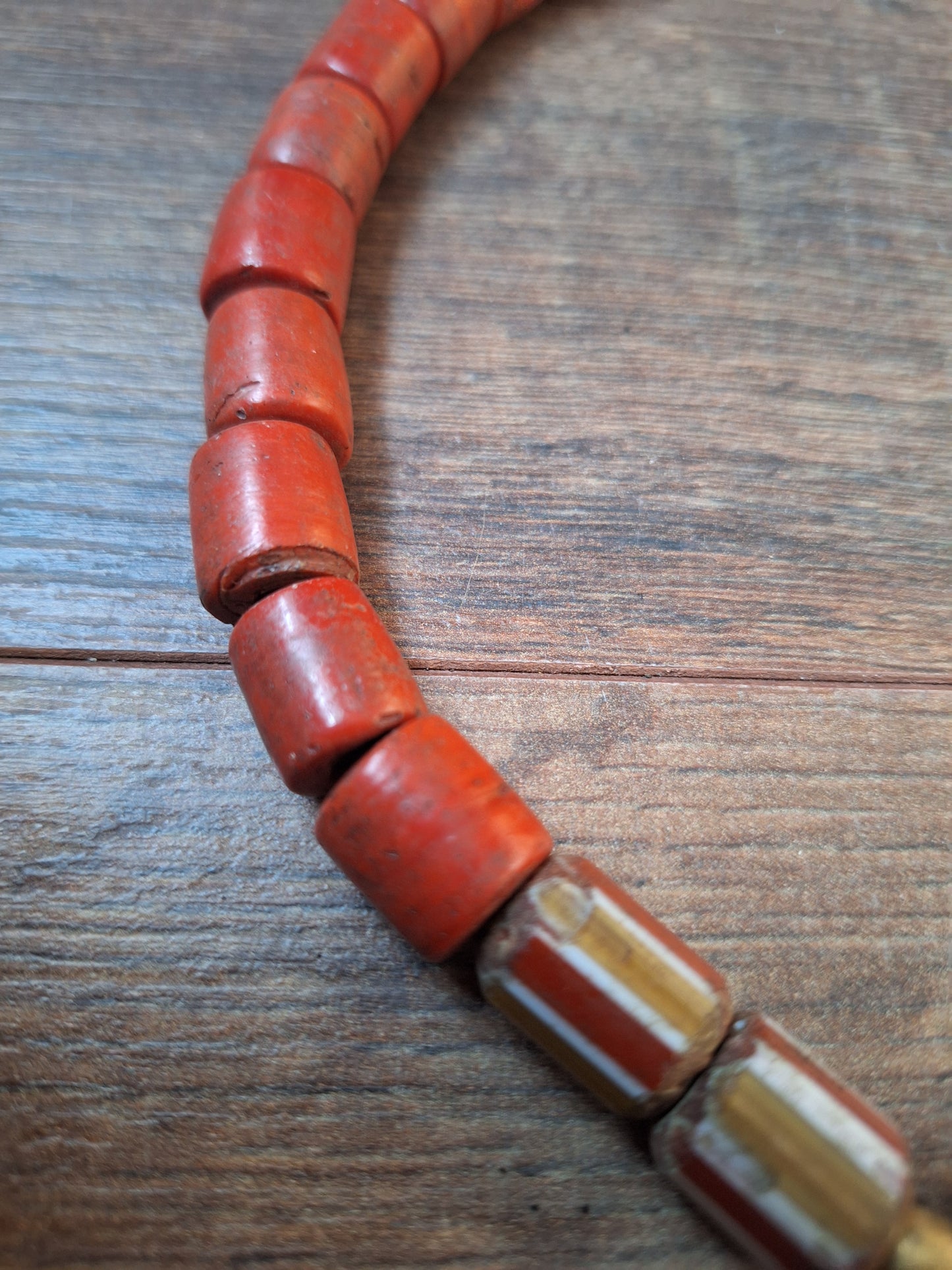 Vintage Himalayan sherpa coral necklace