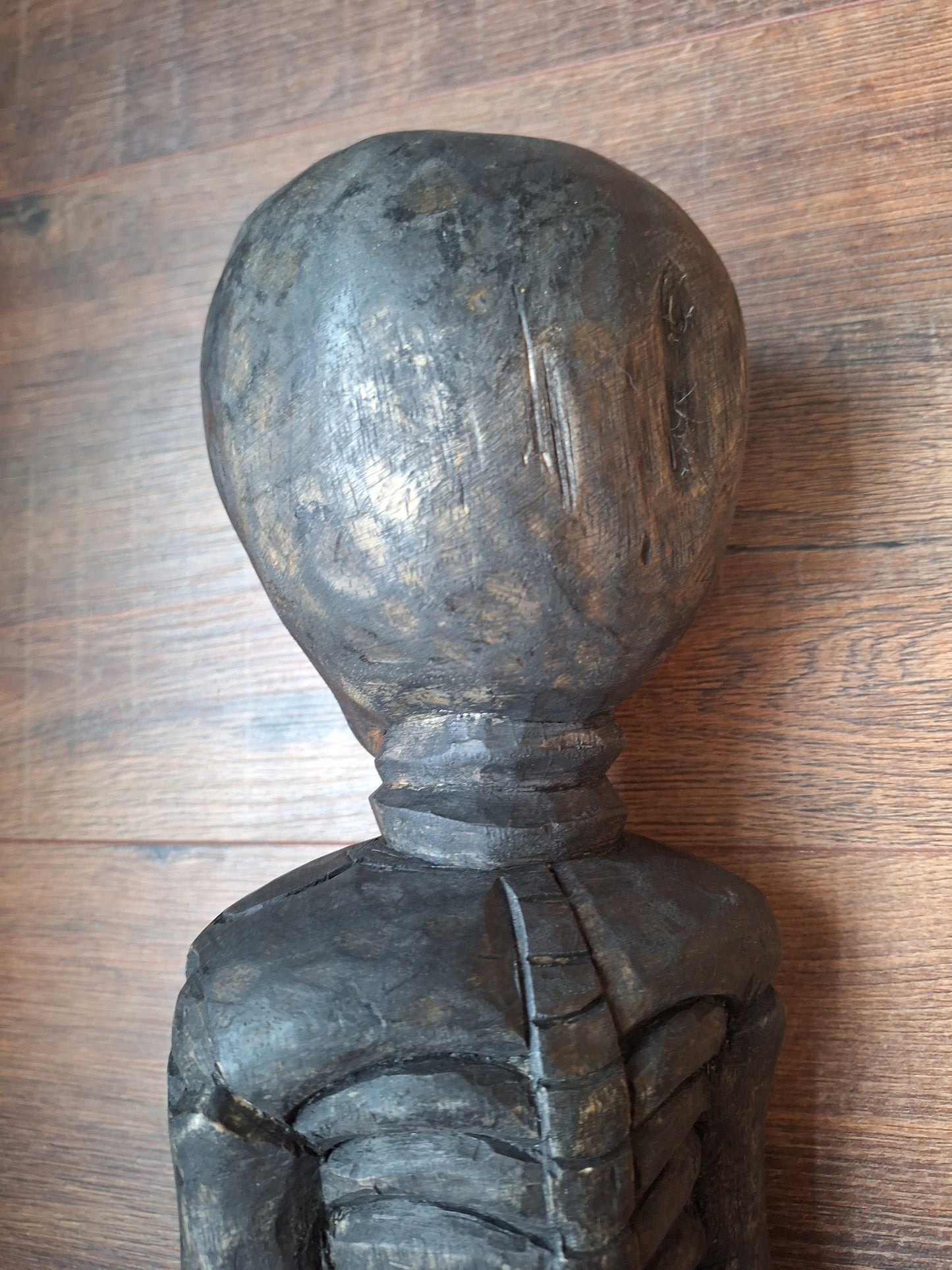 Nepalese wooden skeleton / Citipati figure