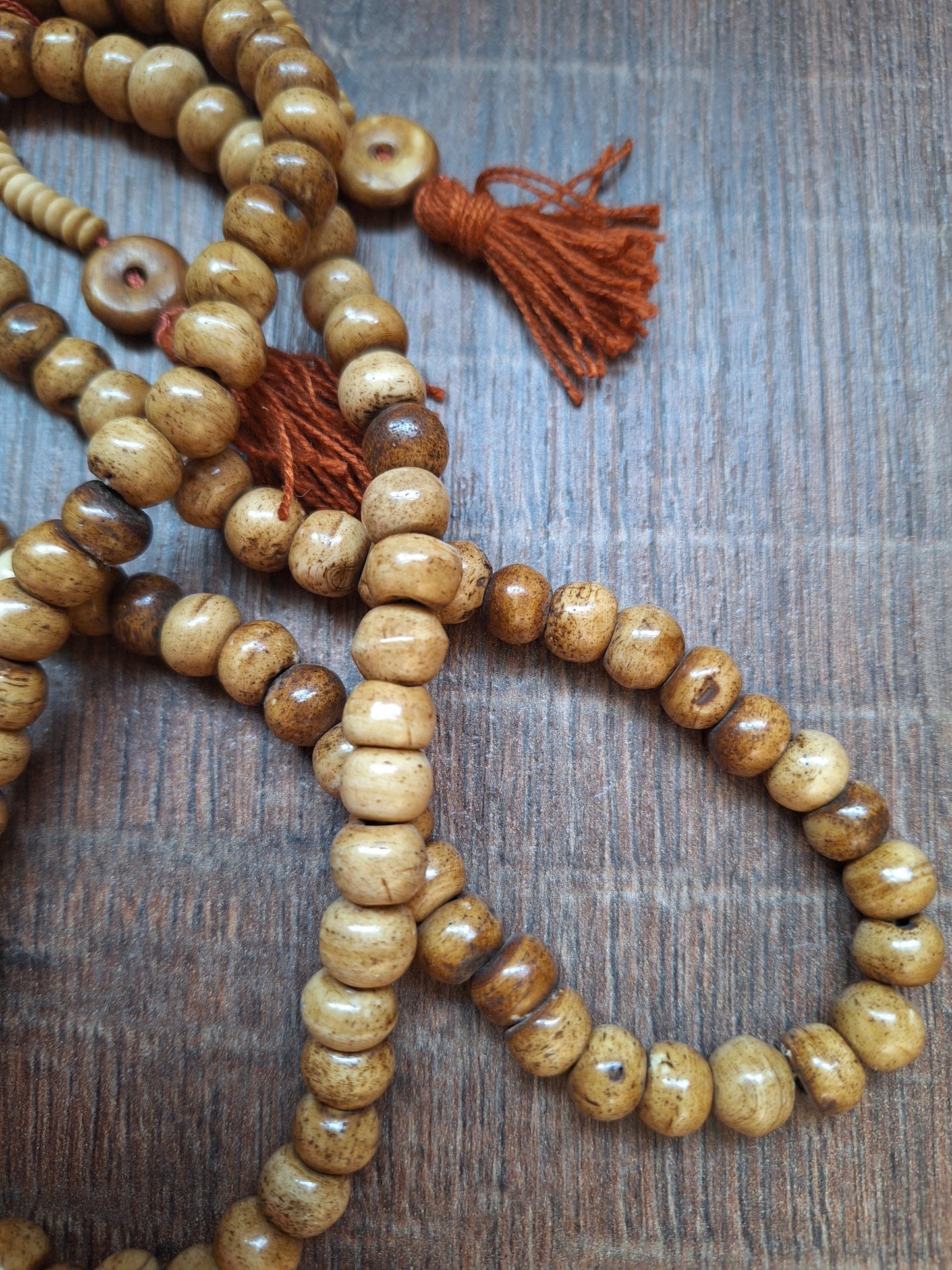 Vintage Tibetan yak bone mala #2
