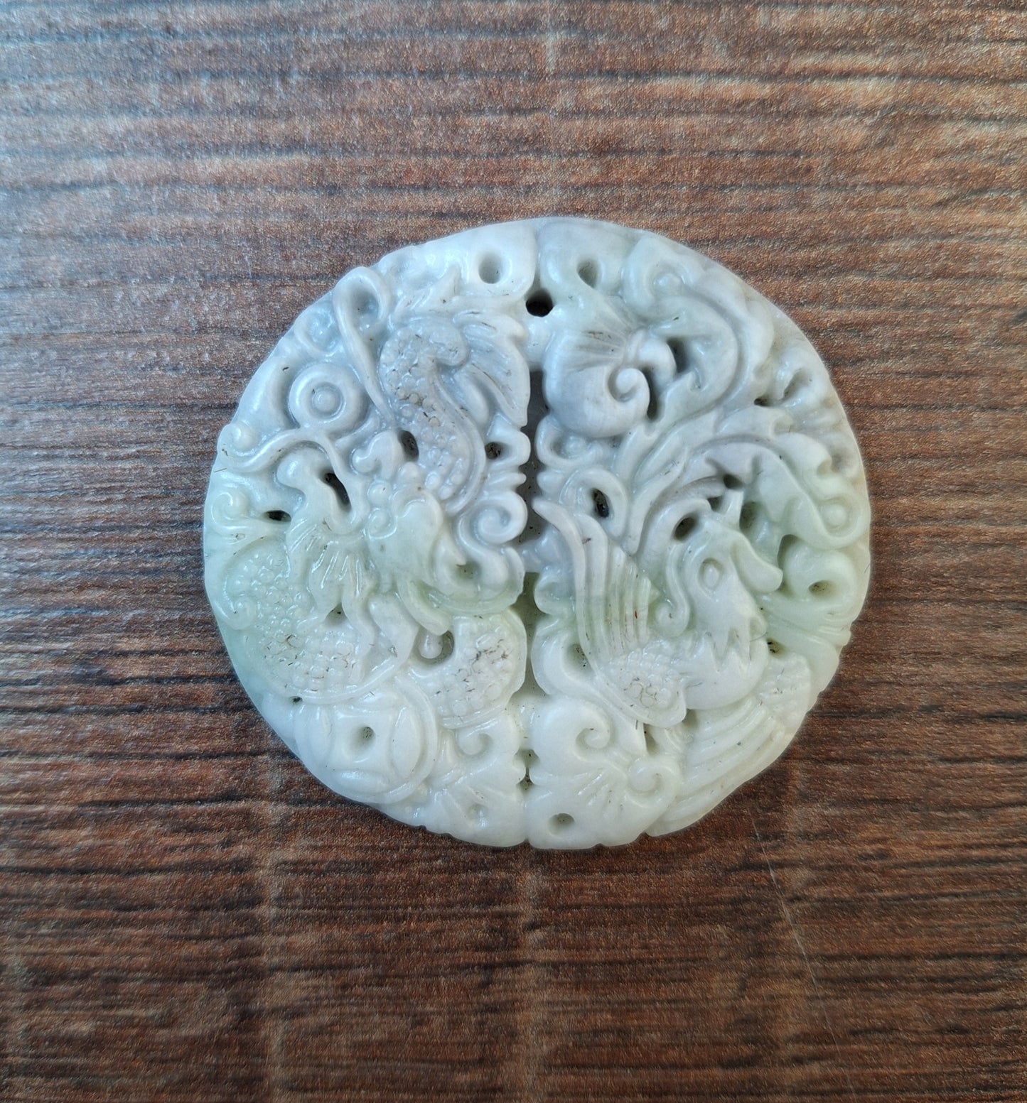 Jade pendant Dragon and Phoenix
