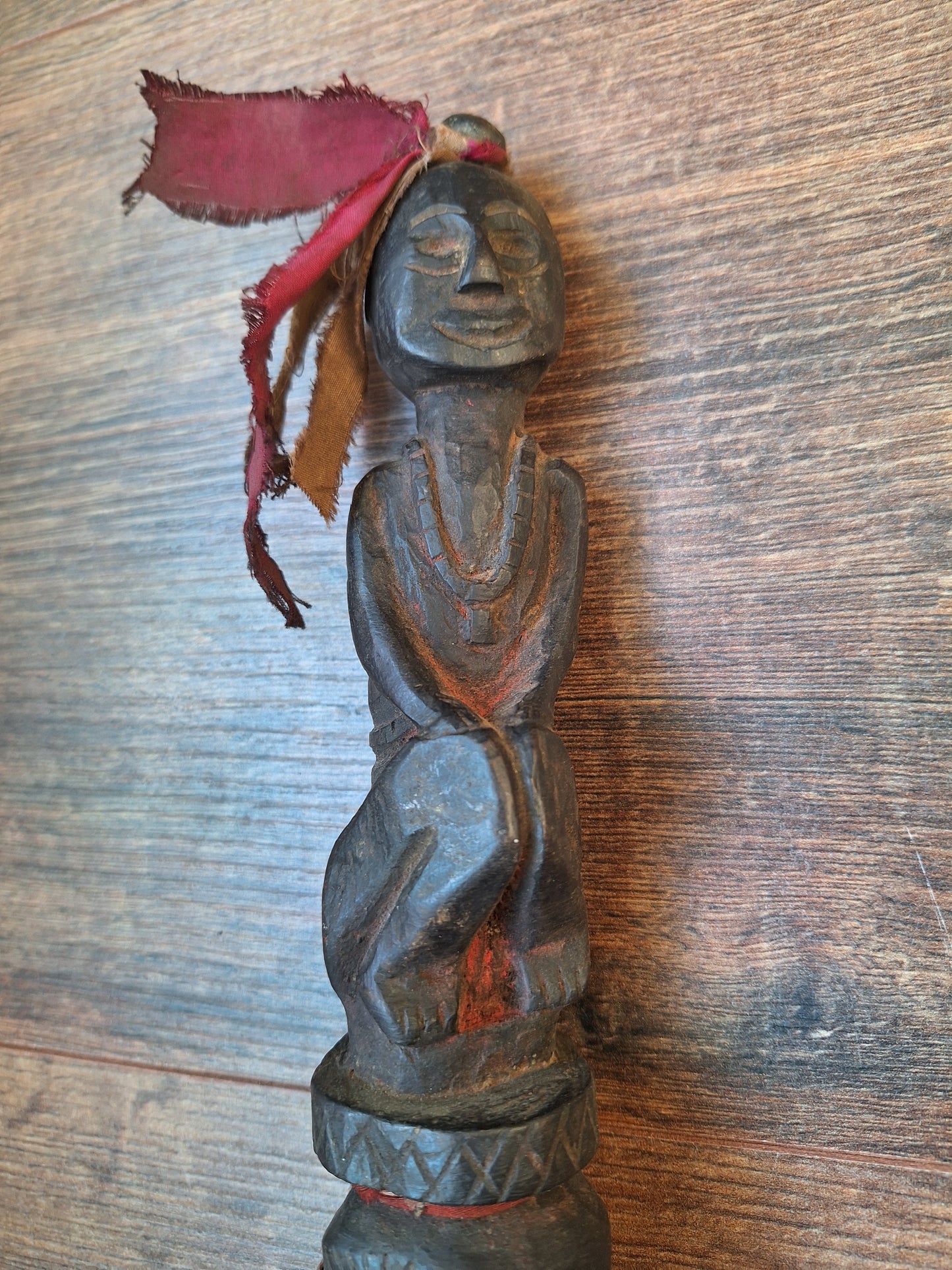 Antique wooden phurba #52