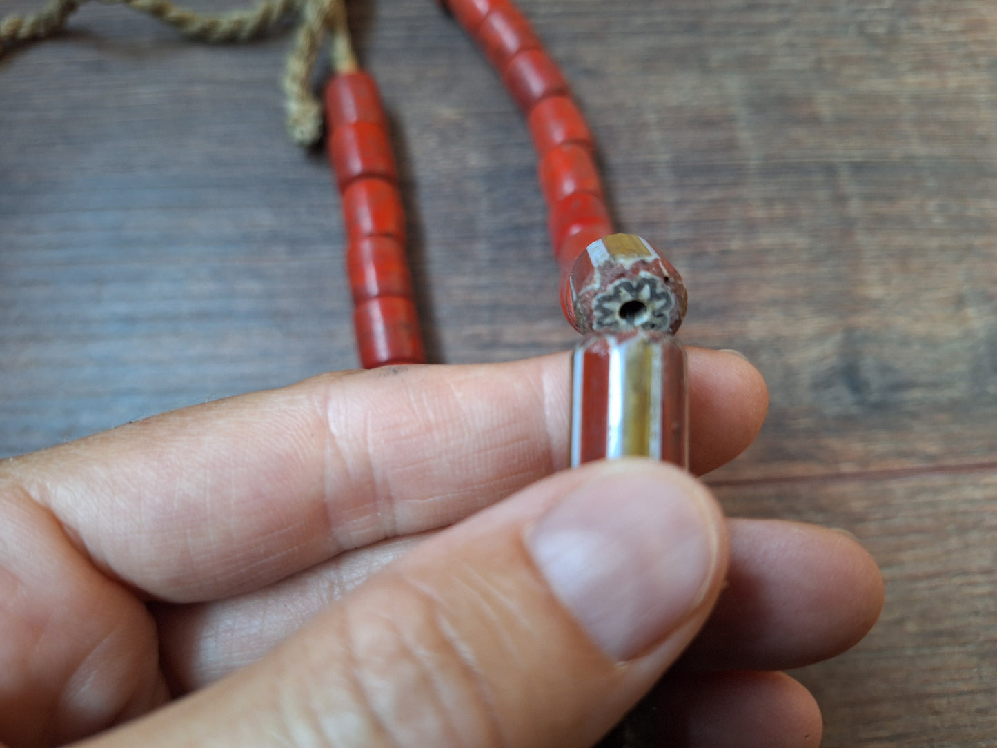 Vintage Himalayan sherpa coral necklace