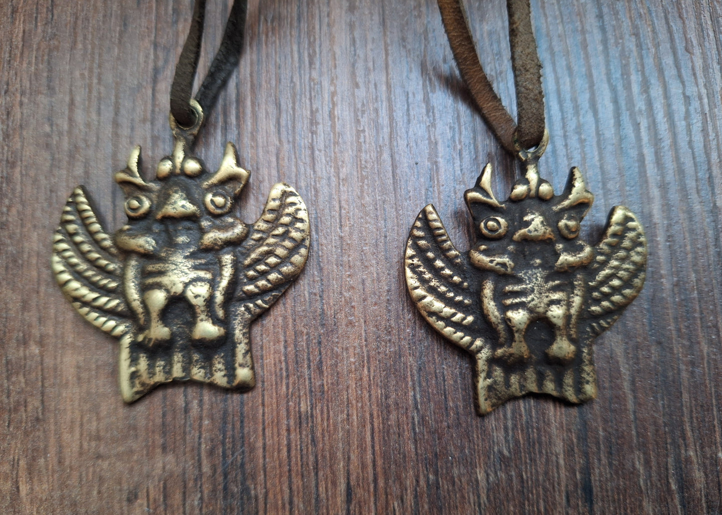 Vintage bronze thogchag pendant Garuda