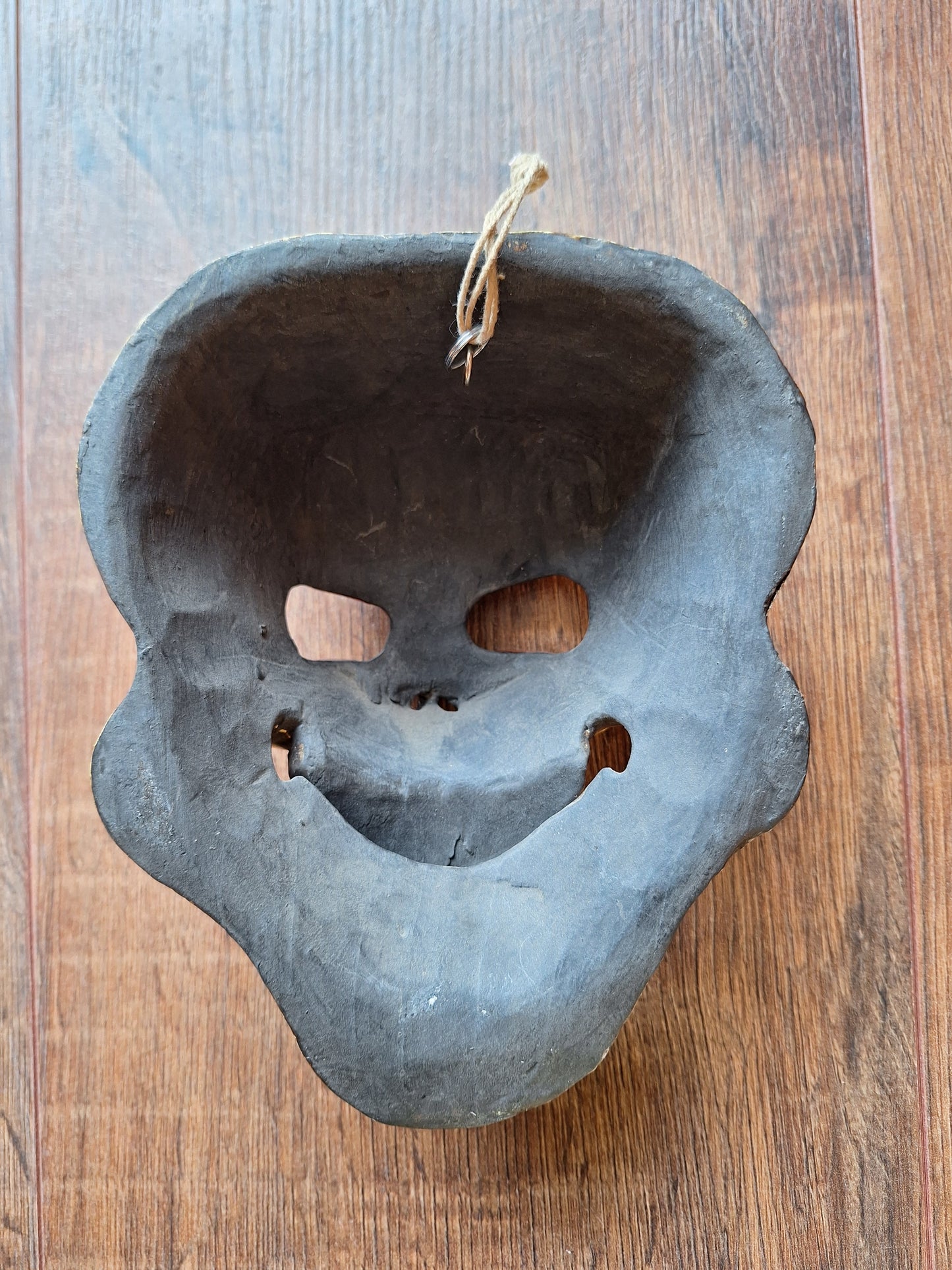 Vintage wooden Citipati skull mask