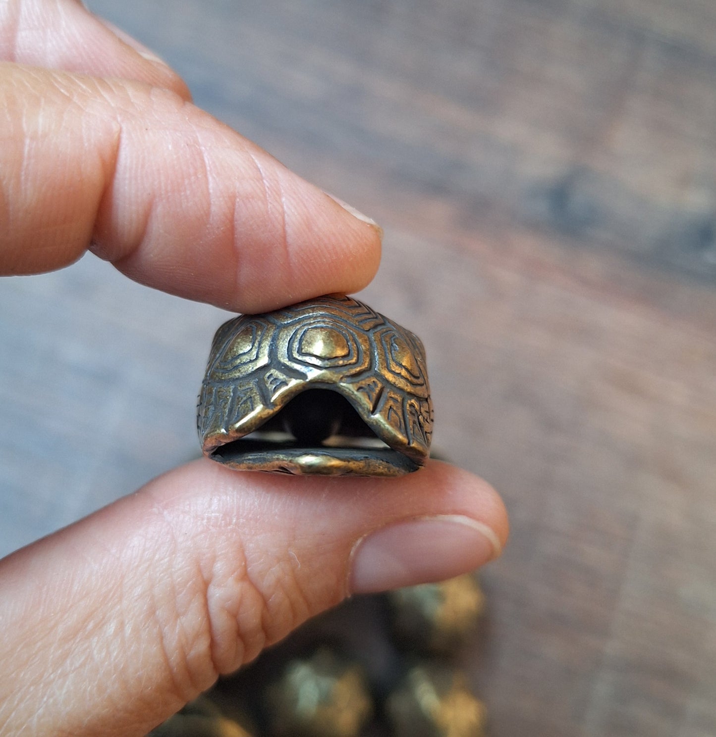 Bell with turtle shield 20 millimeter