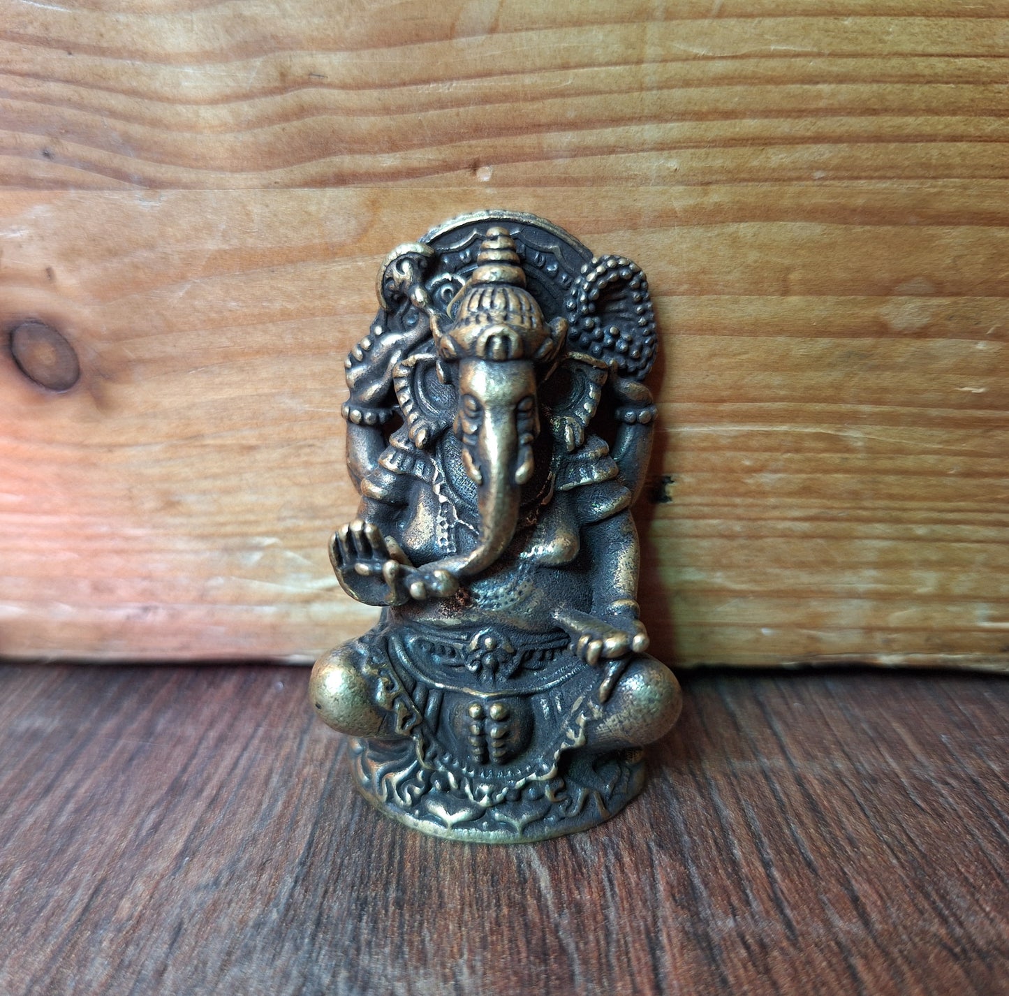 Small bronze Ganesha figurine