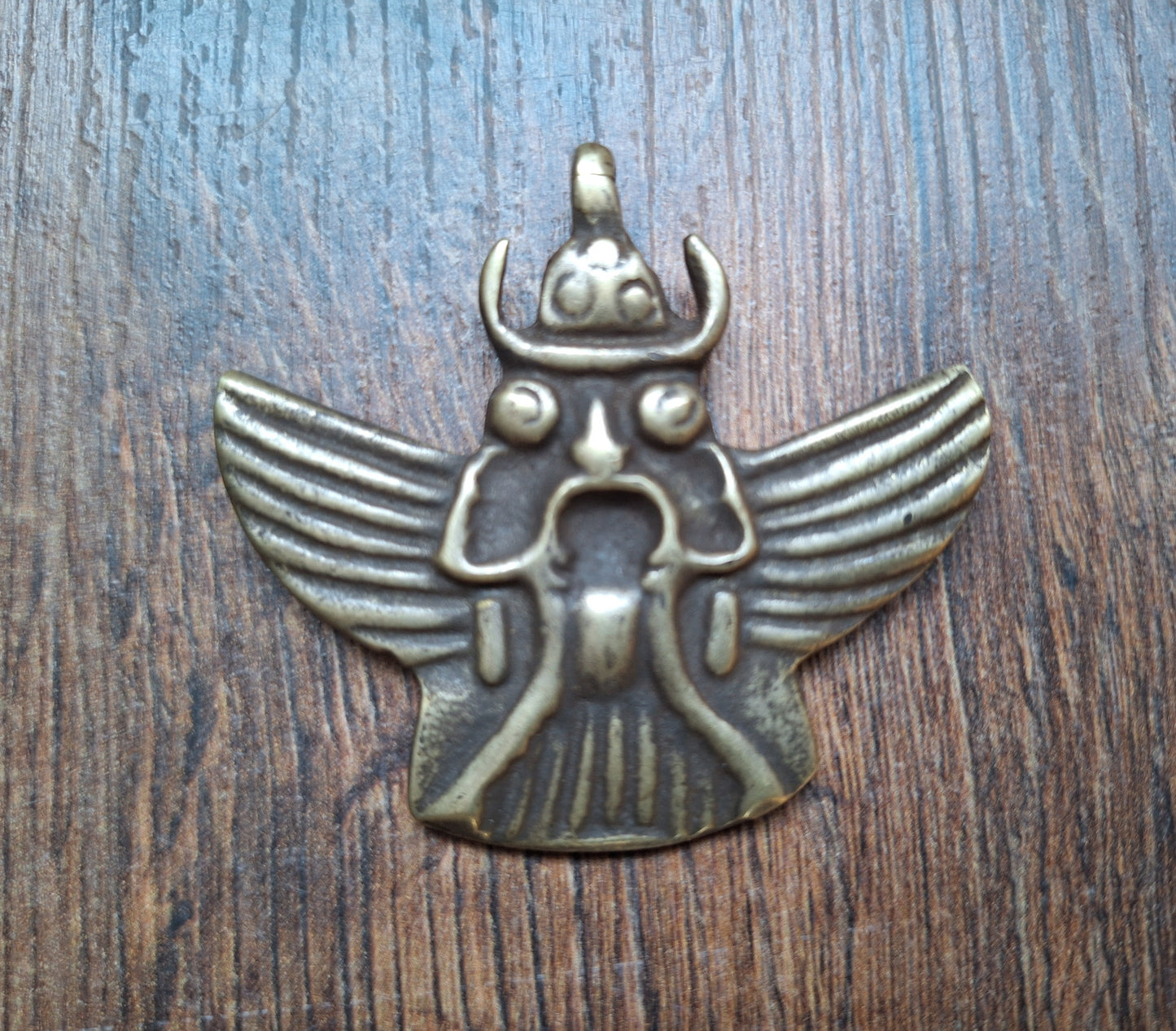 Old bronze Garuda pendant