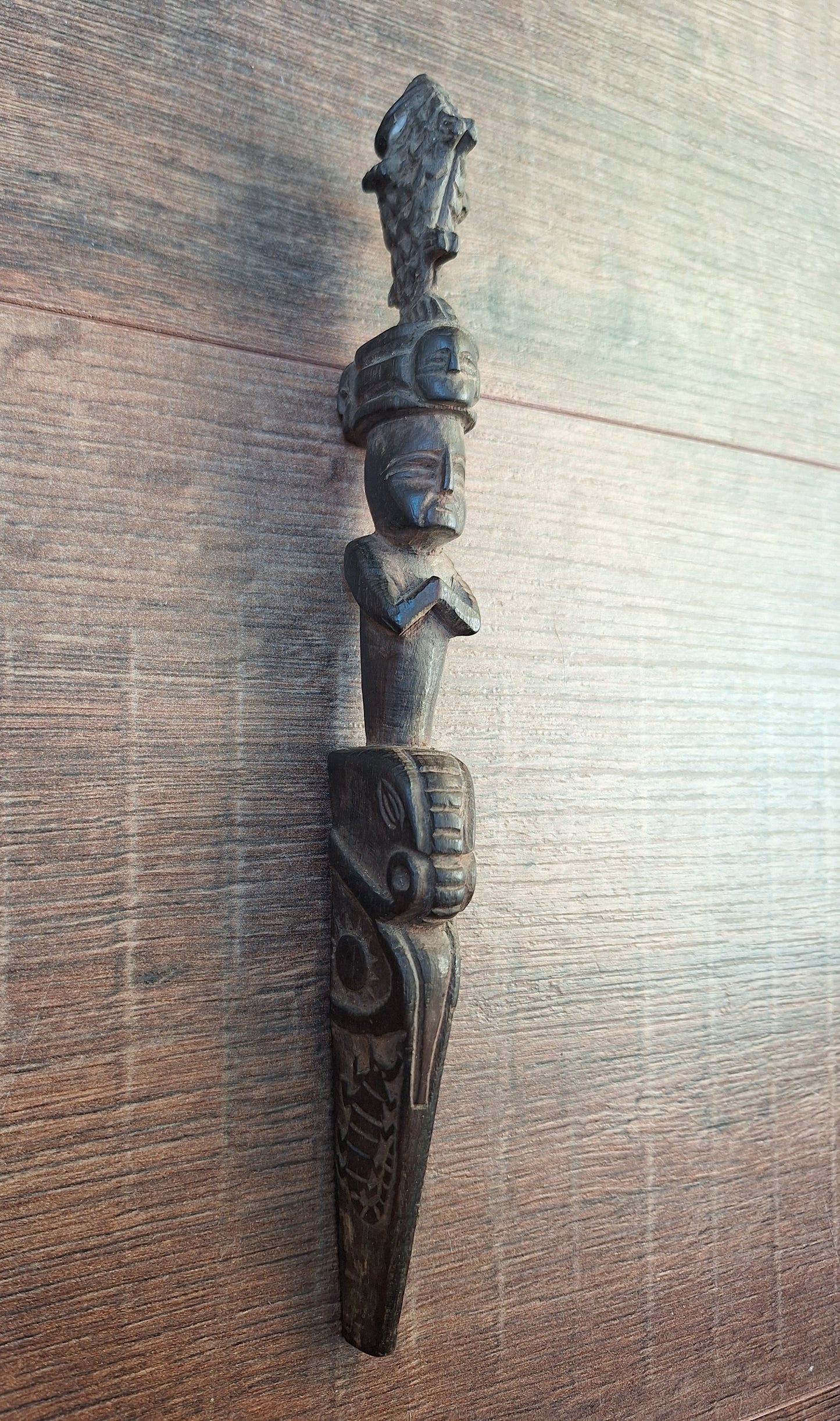 Antique wooden phurba #55
