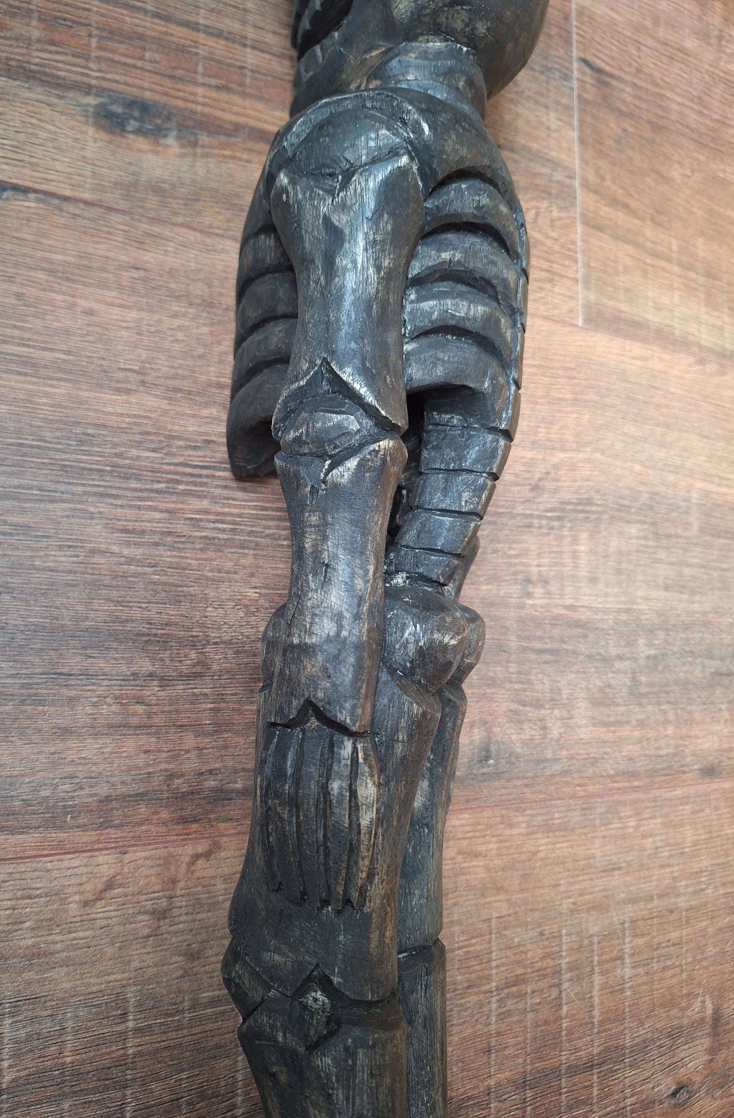 Nepalese wooden skeleton / Citipati figure