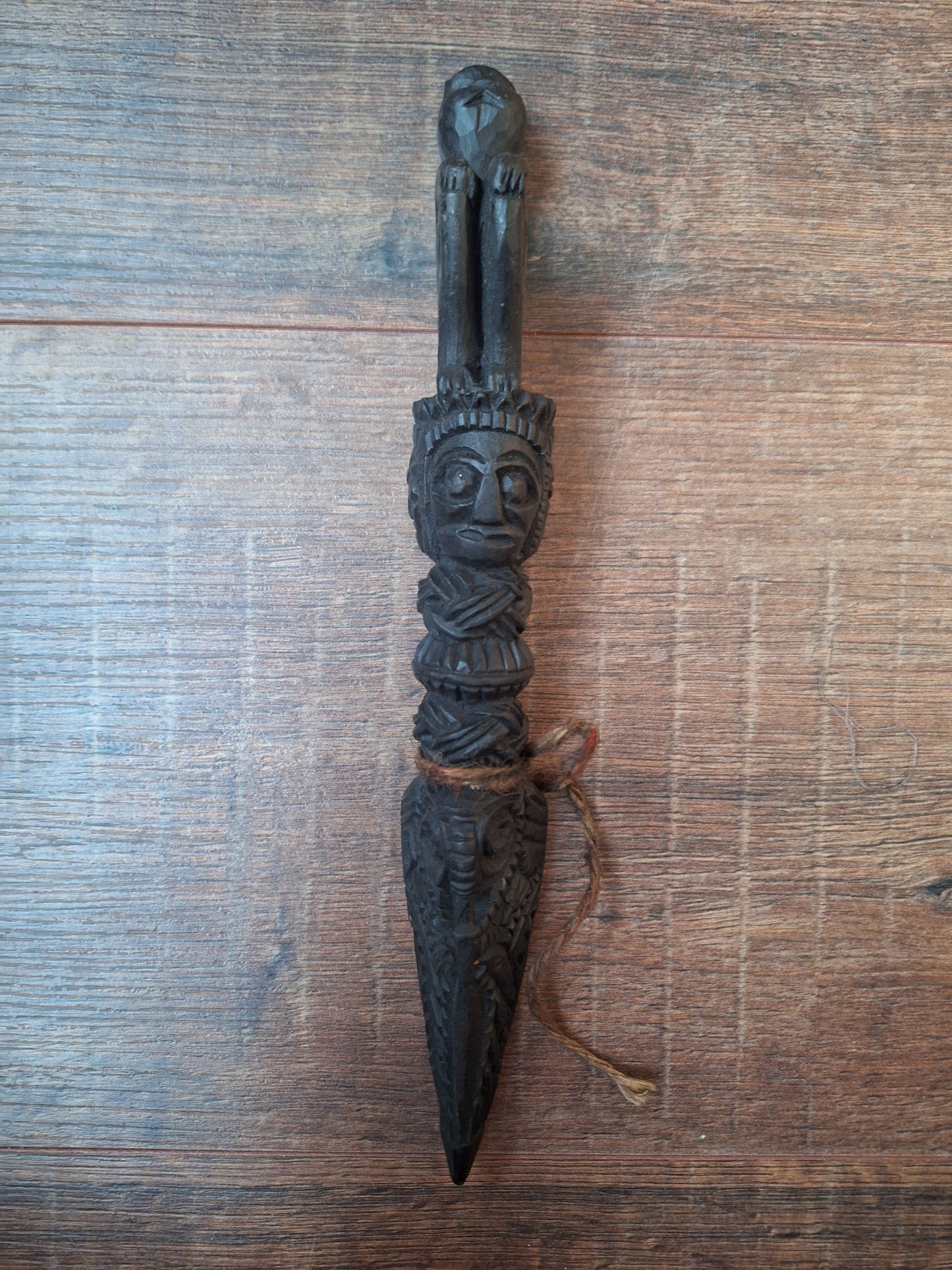 Antique wooden phurba #42
