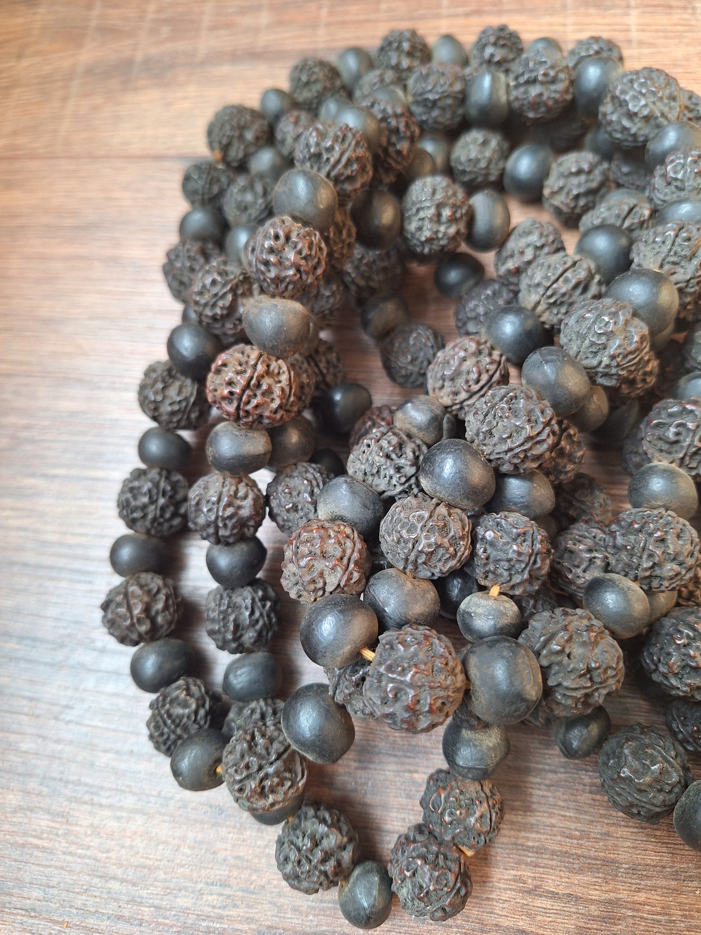 Vintage Nepalese rudraksha and rita mala
