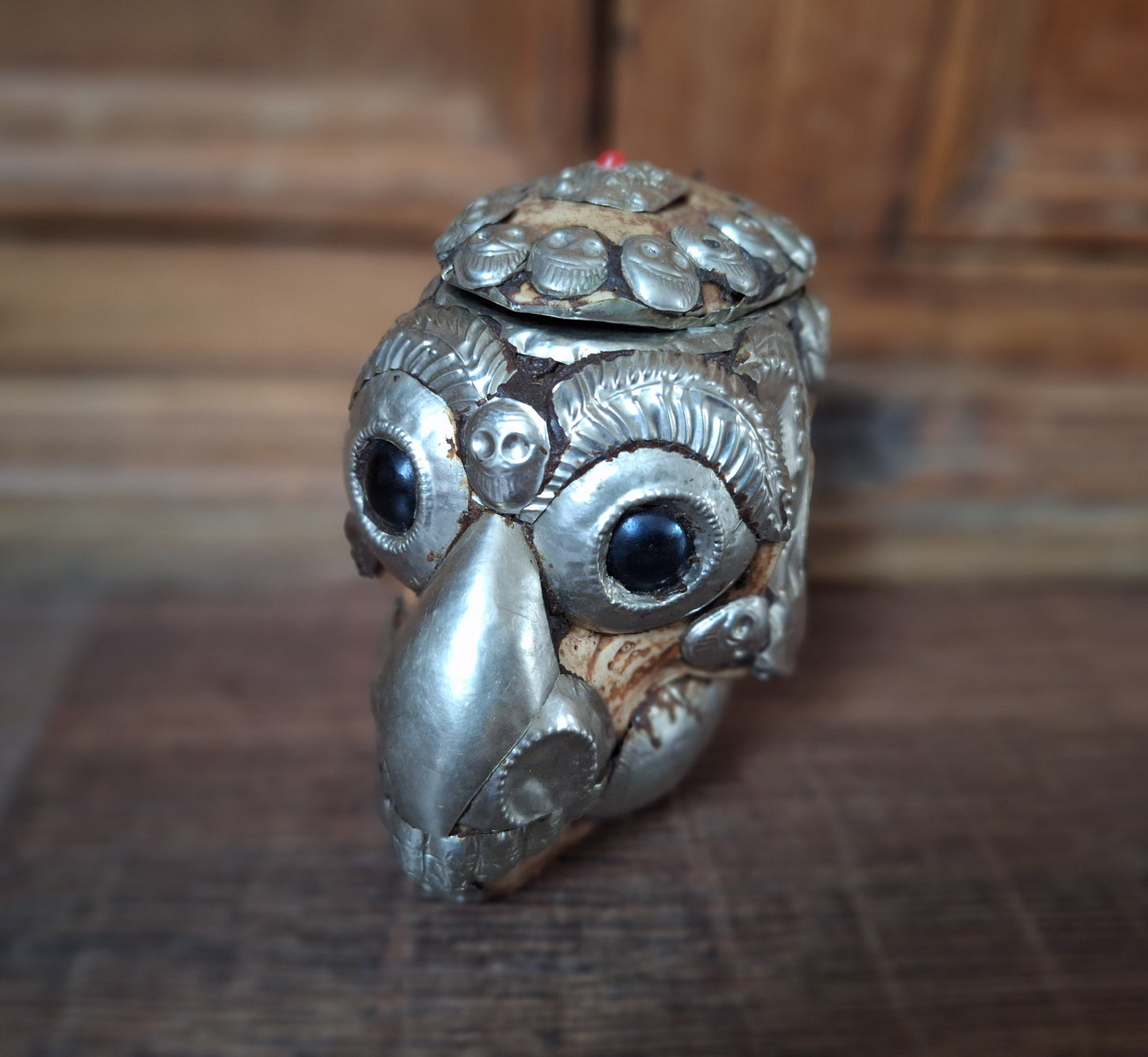 Vintage Tibetan resin monkey skull kapala