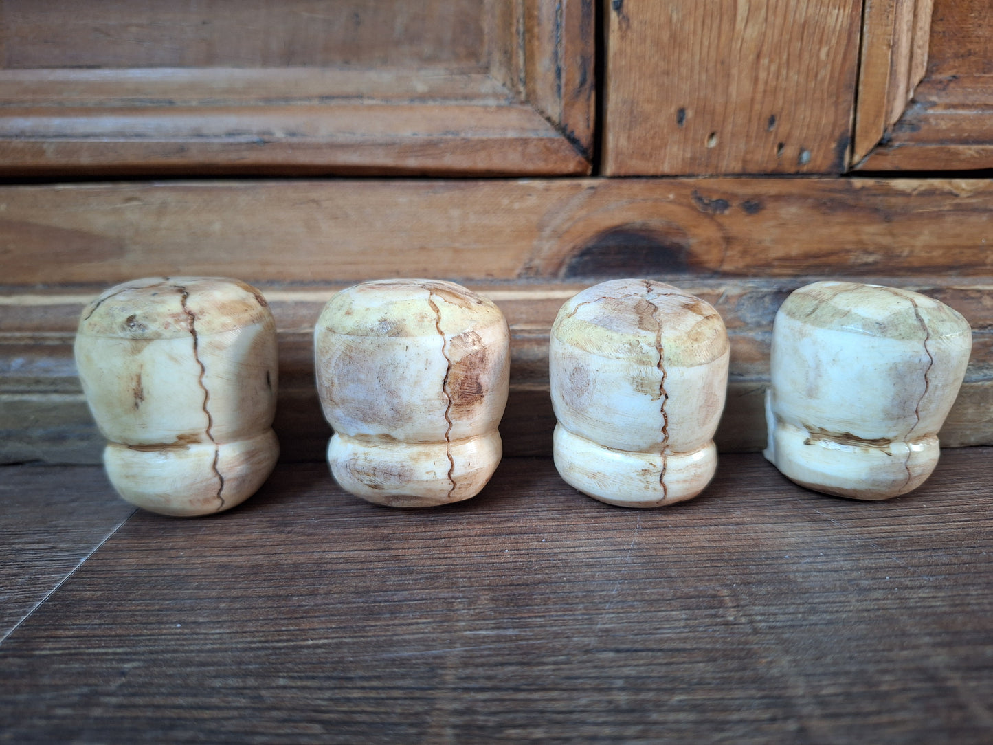 Yak bone skull beads