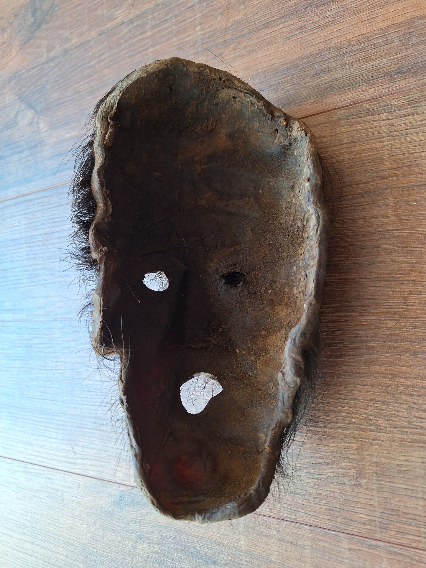Old Nepalese yak hide mask #5