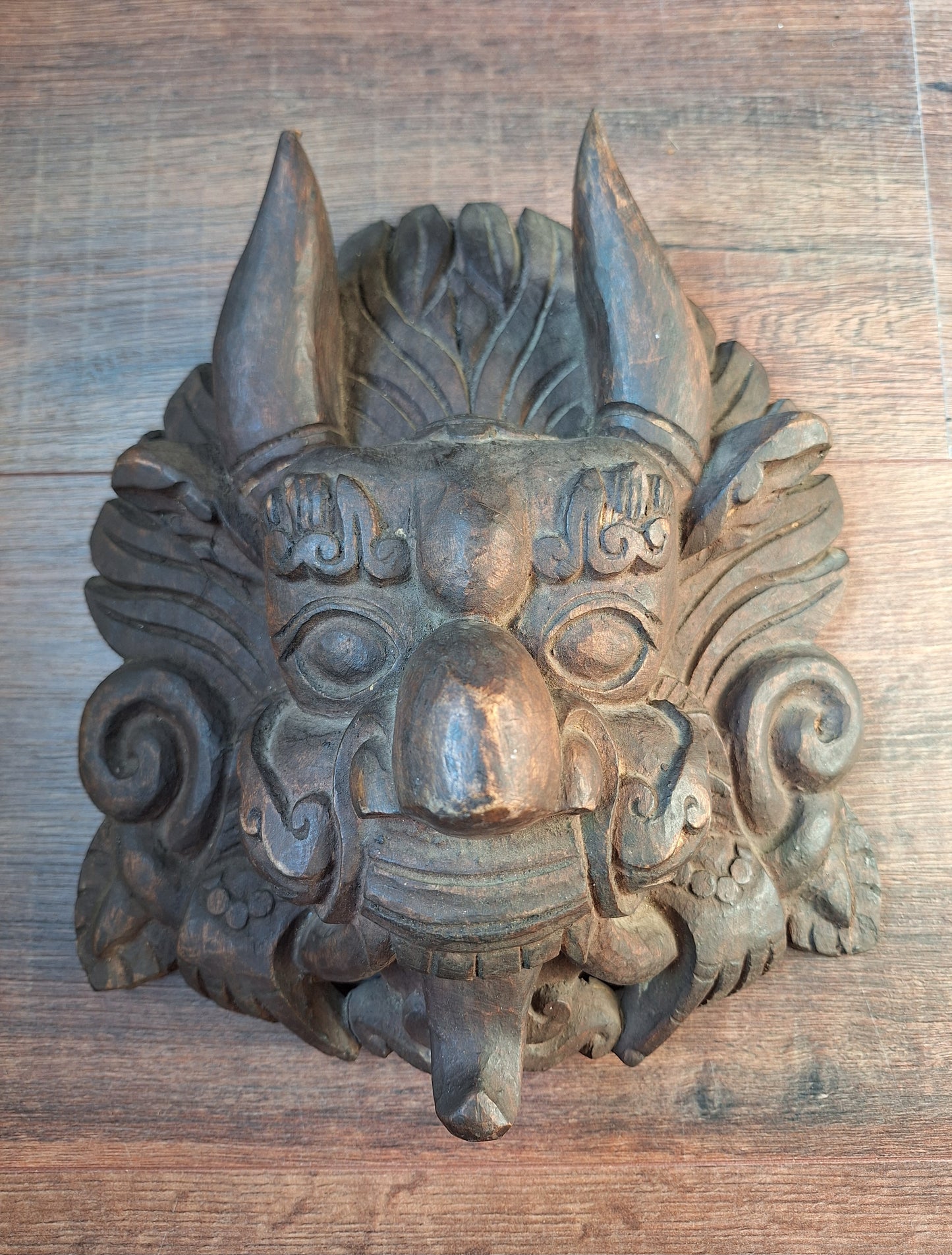 Vintage wooden Cheppu mask #1