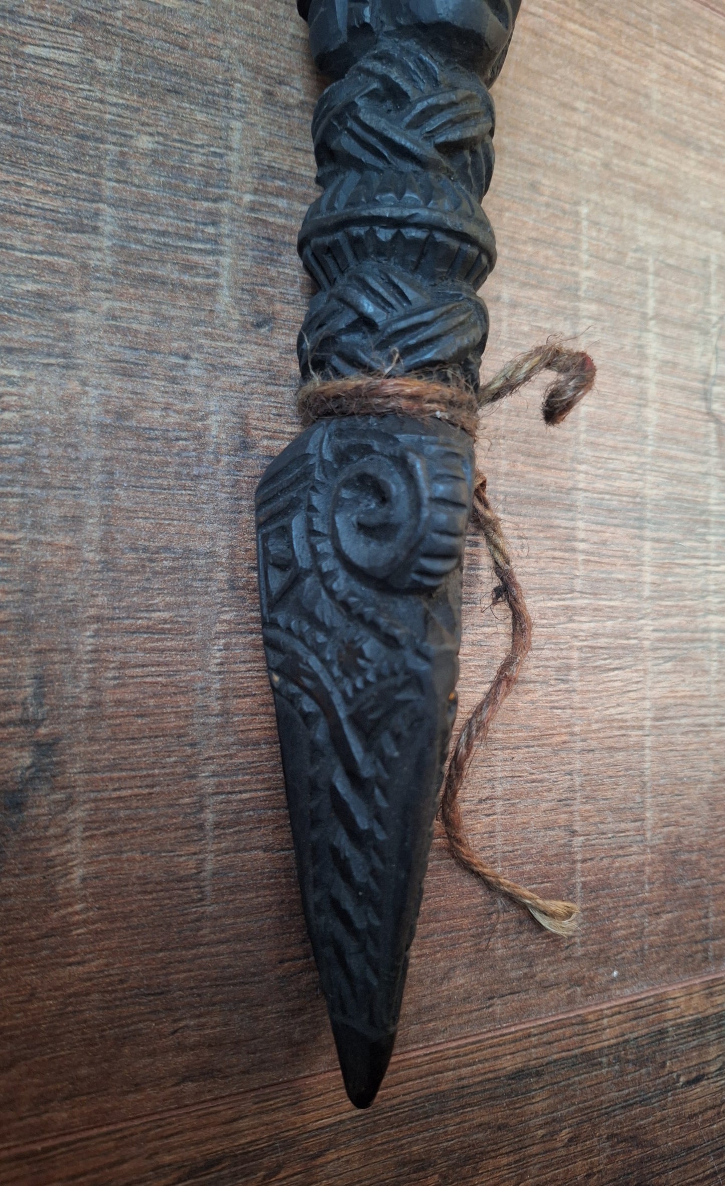 Antique wooden phurba #42