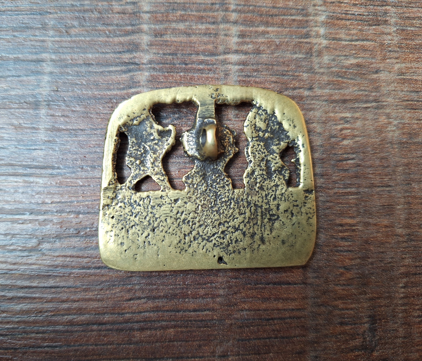Vintage bronze thogchag pendant Three Bodhisattva