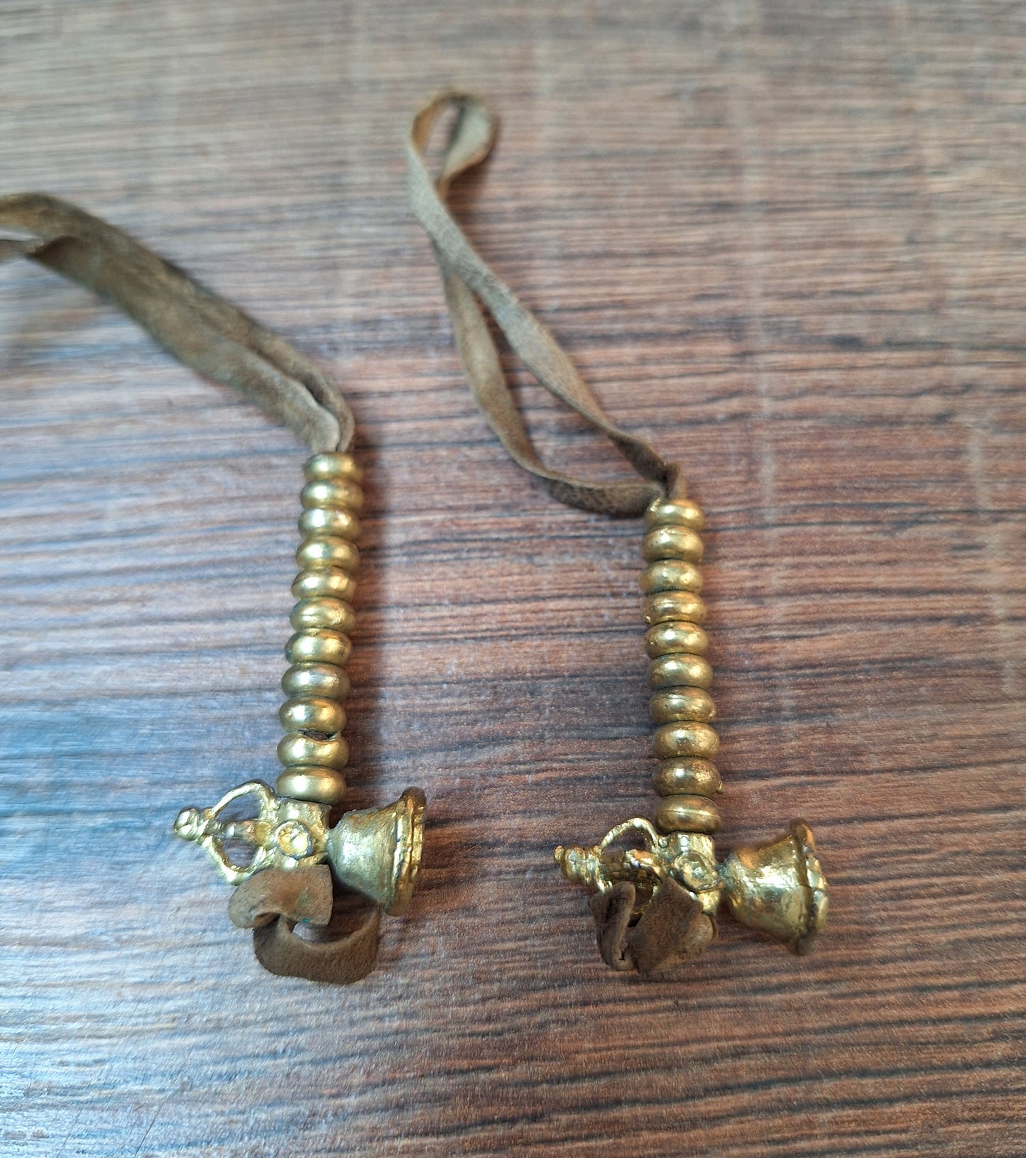 Vintage Tibetan mala counters, set of 2