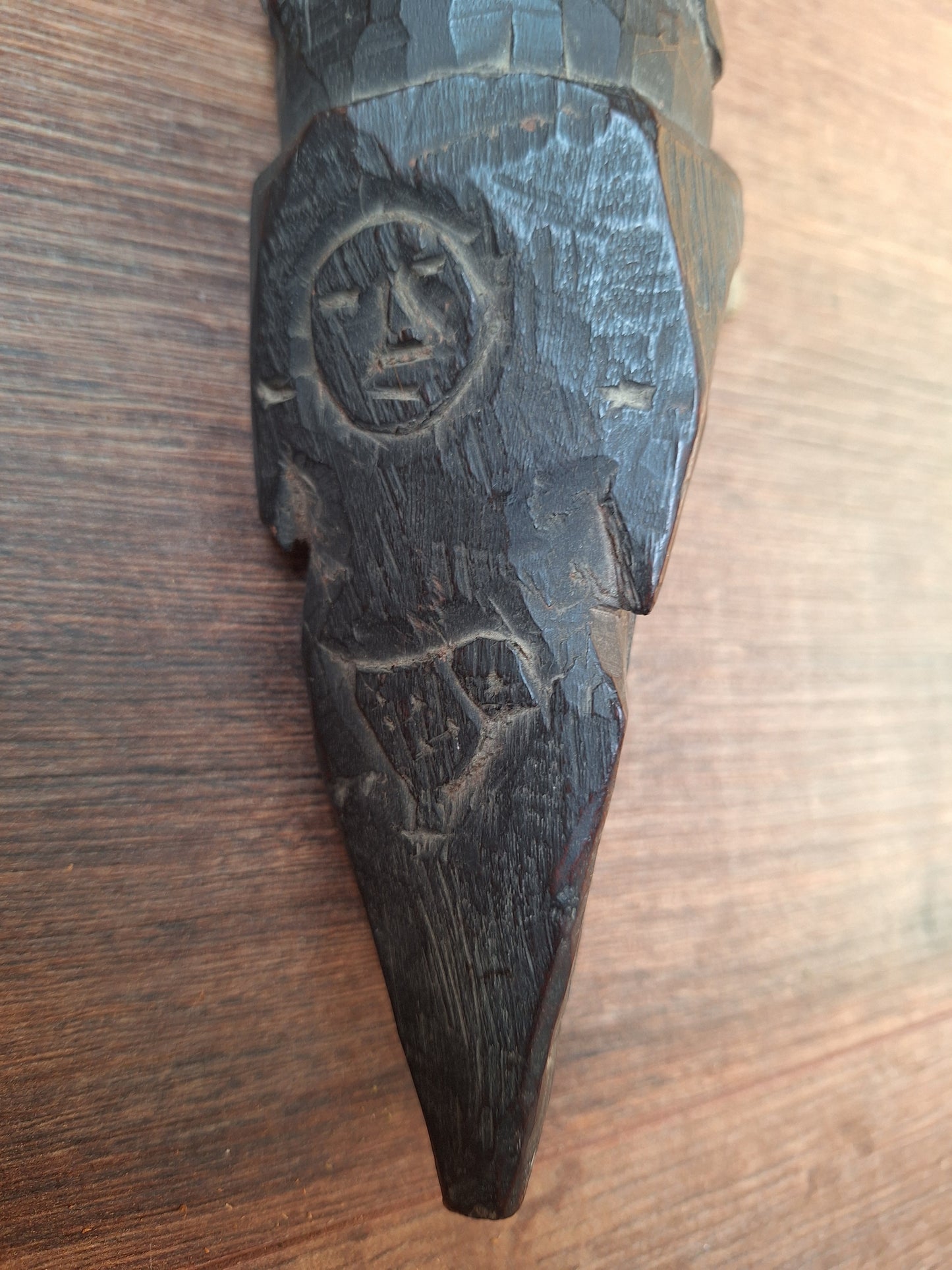 Antique wooden phurba #57