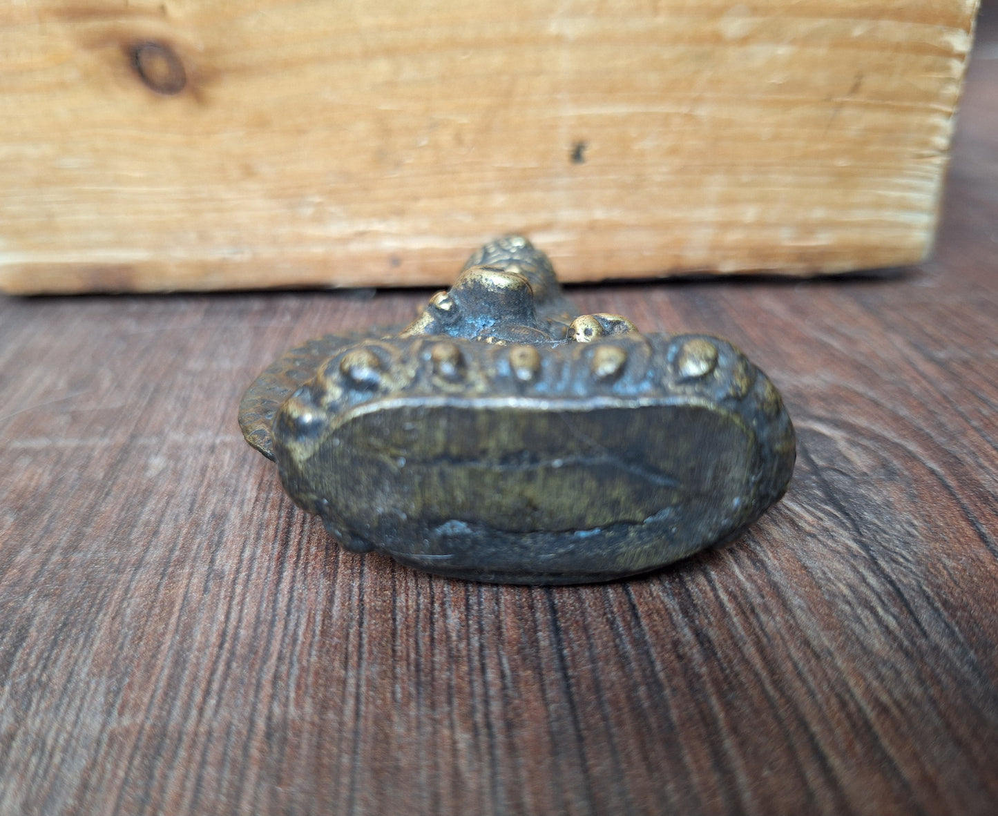 Antique bronze Kubera figurine