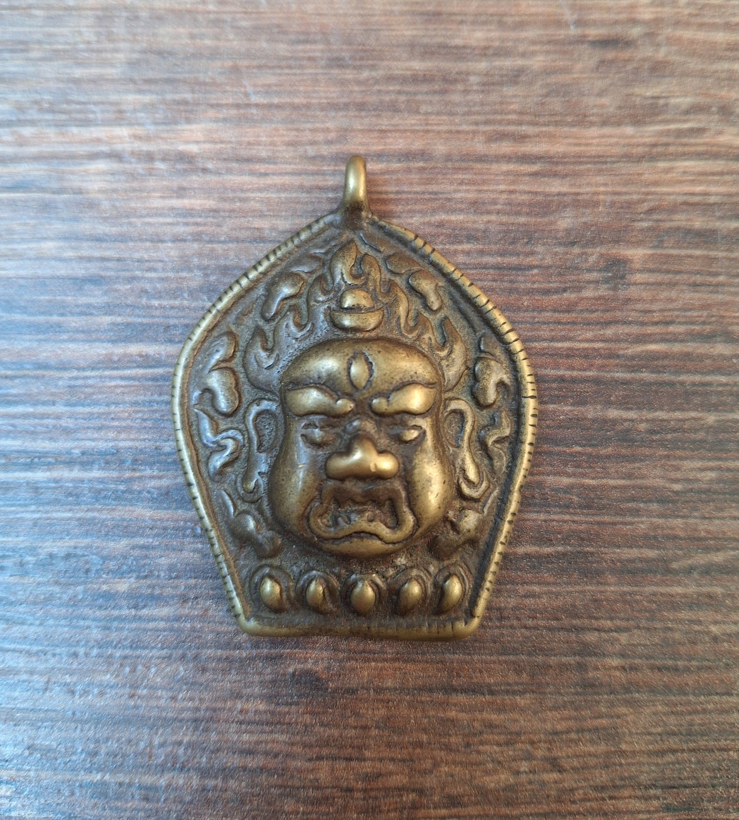 Old bronze Mahakala pendant