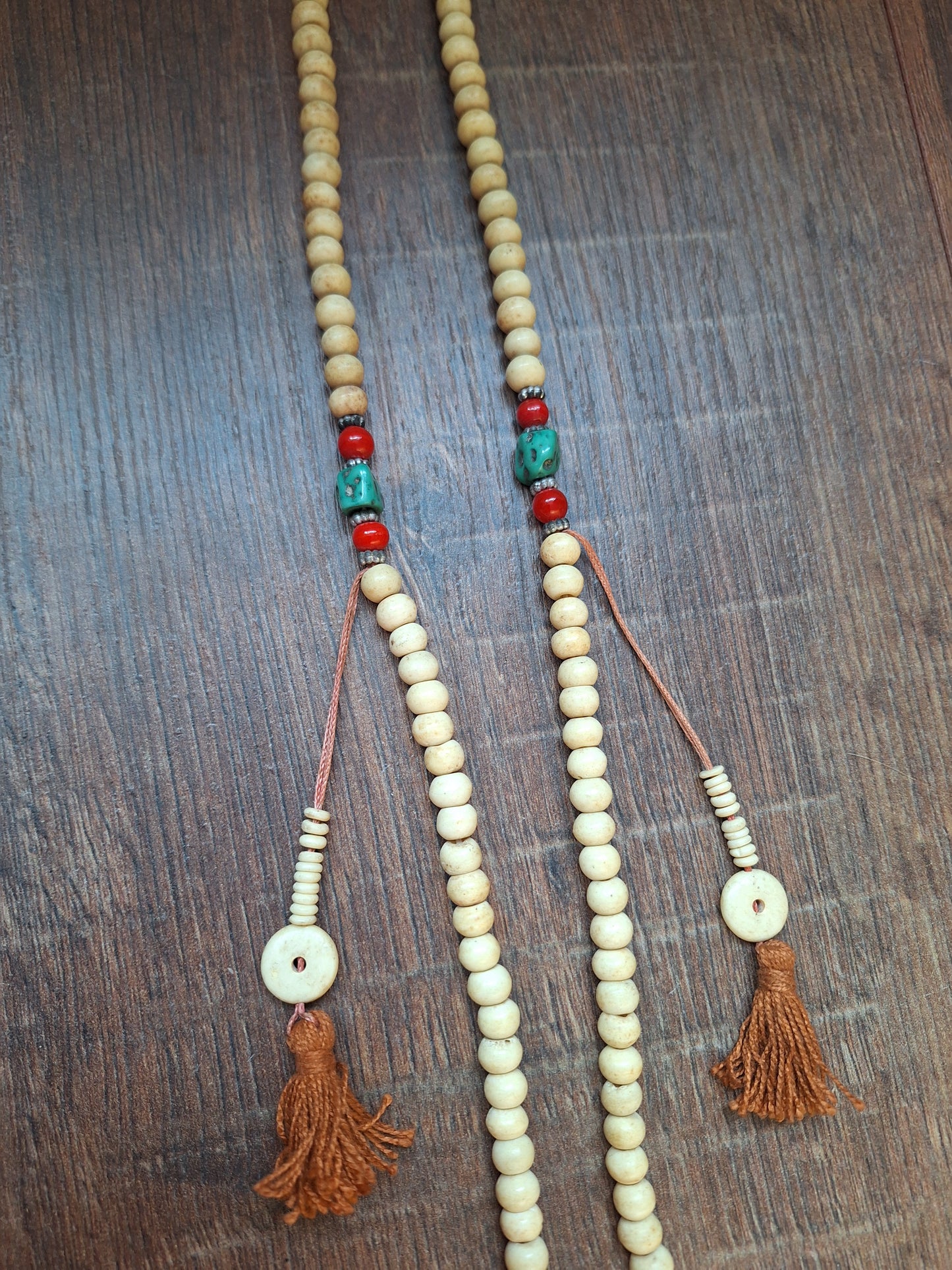 Vintage Tibetan yak bone mala