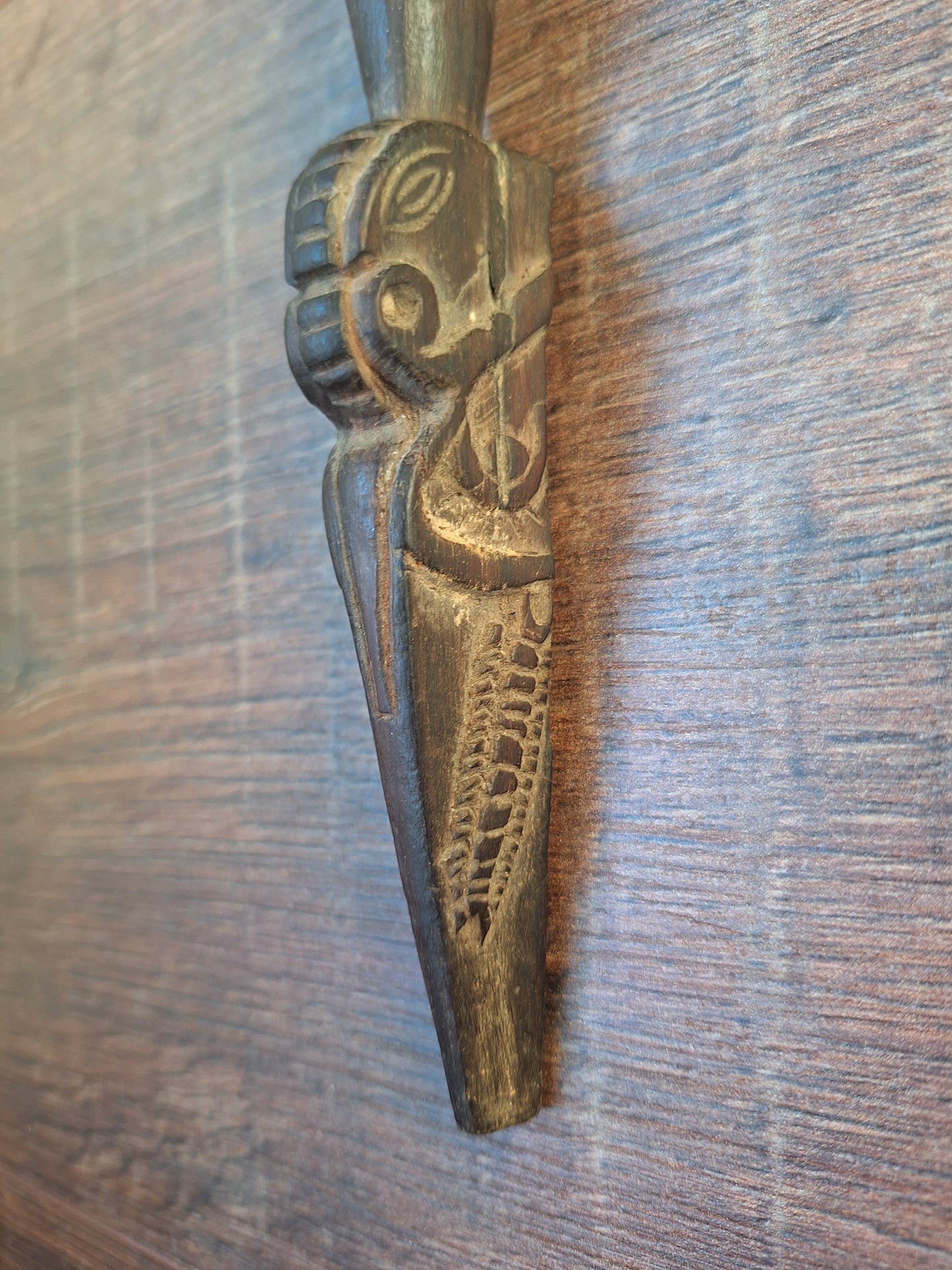 Antique wooden phurba #55