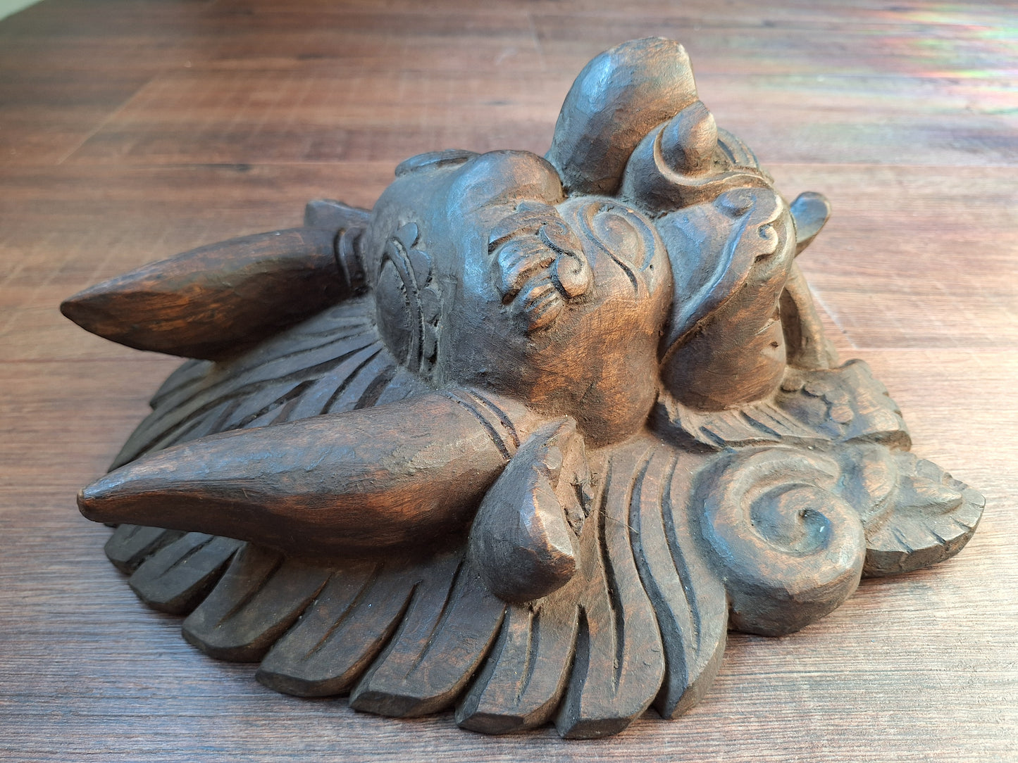 Vintage wooden Cheppu mask #1