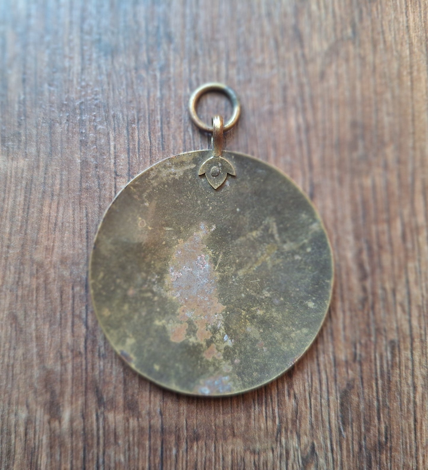 Vintage brass mirror Dzogchen 62 millimeters