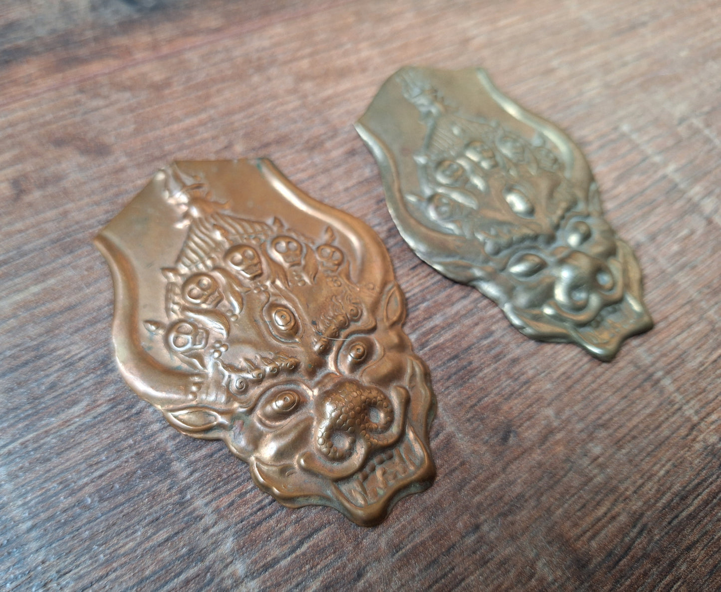 Copper Erlik Khan pendant