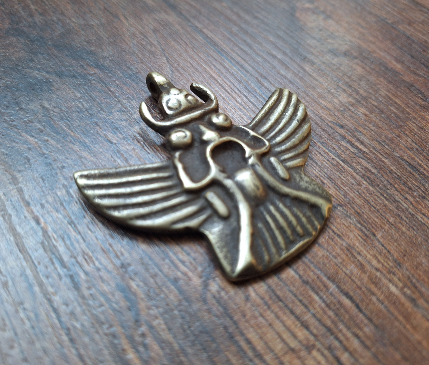 Old bronze Garuda pendant