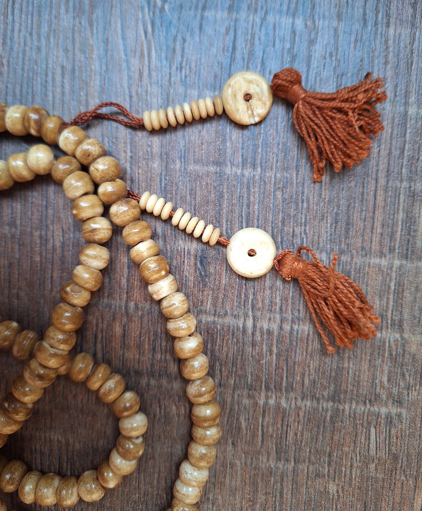 Vintage yak bone mala