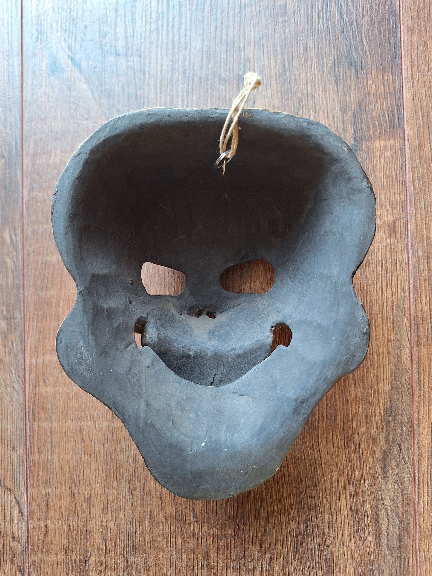 Vintage wooden Citipati skull mask