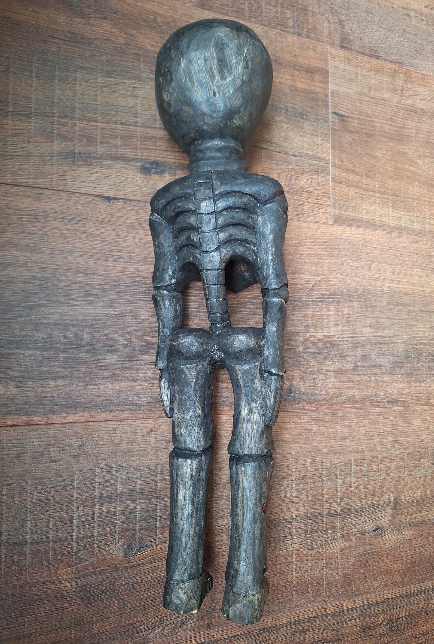 Nepalese wooden skeleton / Citipati figure