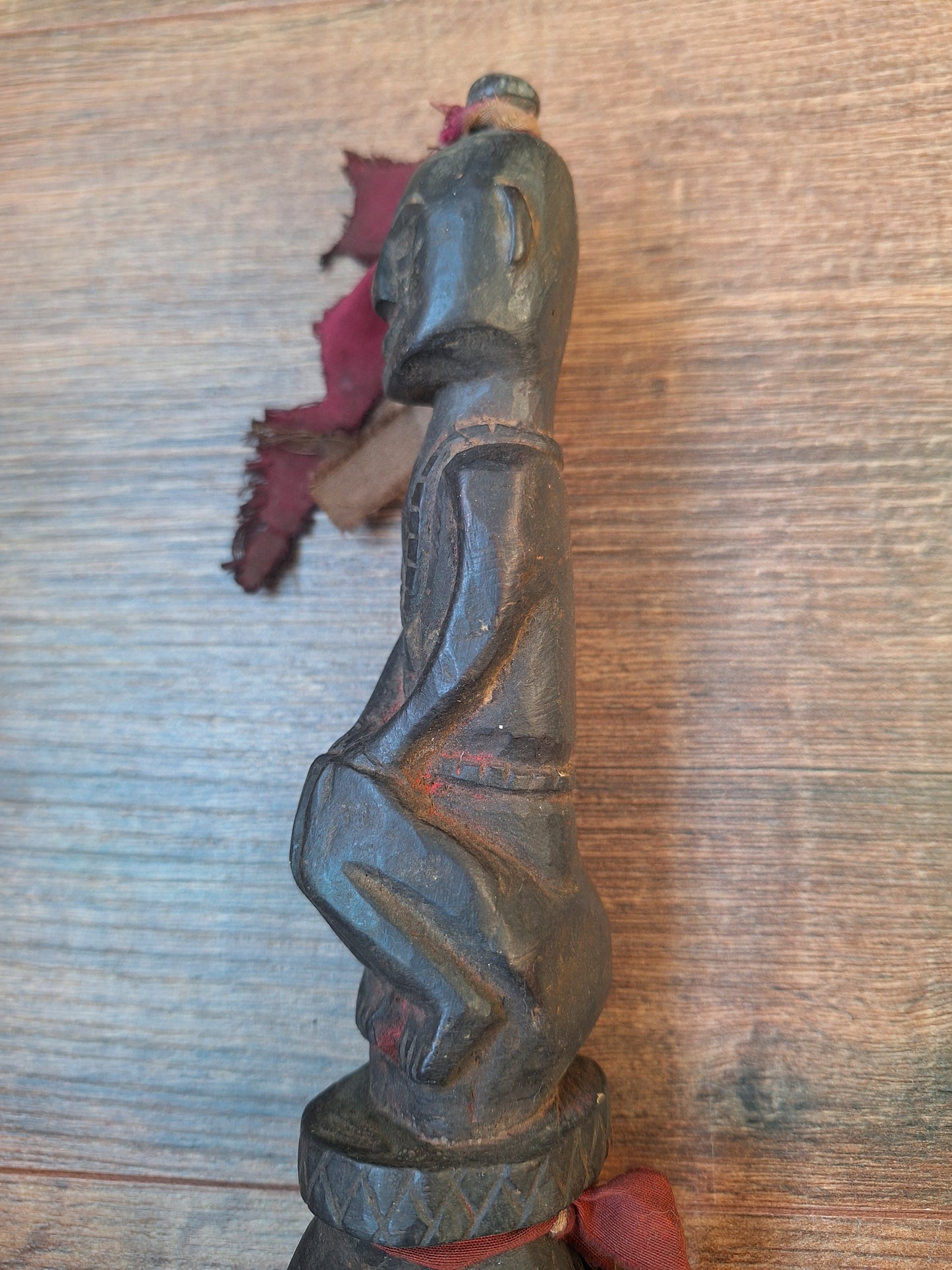 Antique wooden phurba #52