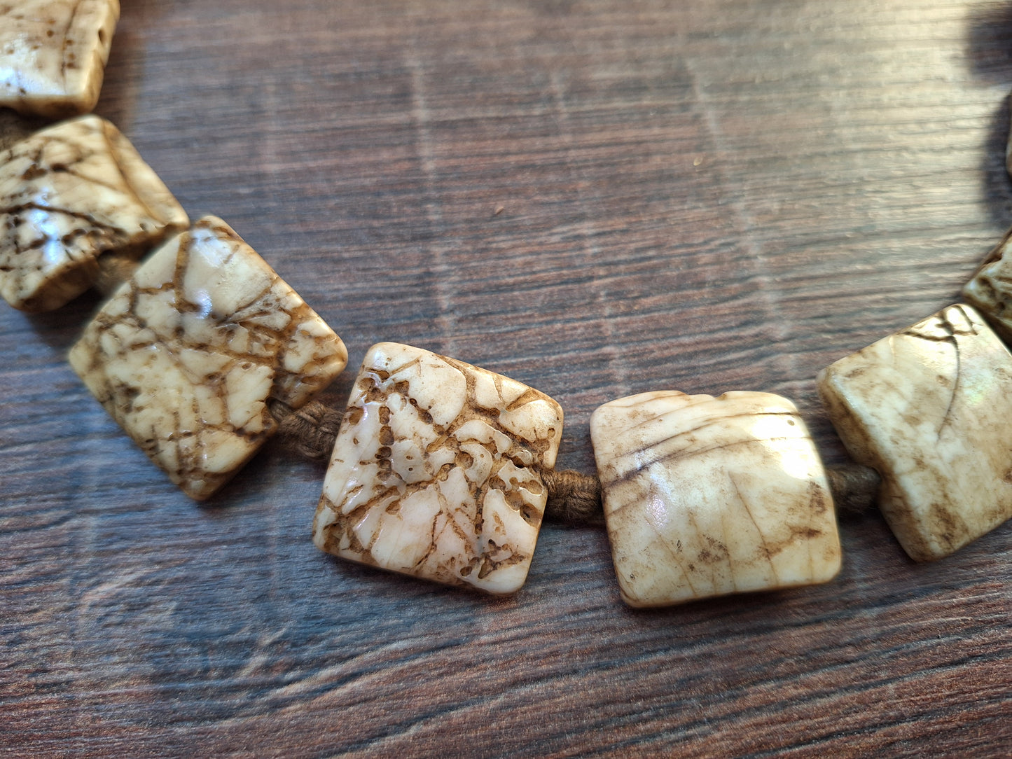 Old Tibetan conch shell necklace