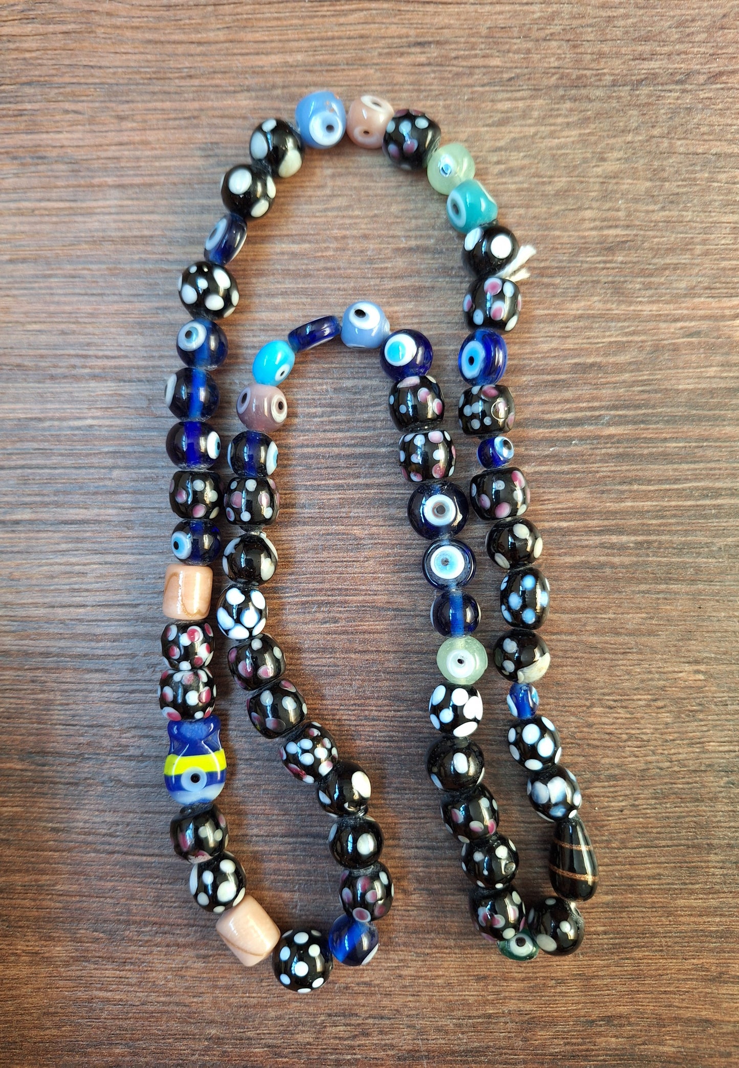 Nepalese glass beads mix strand
