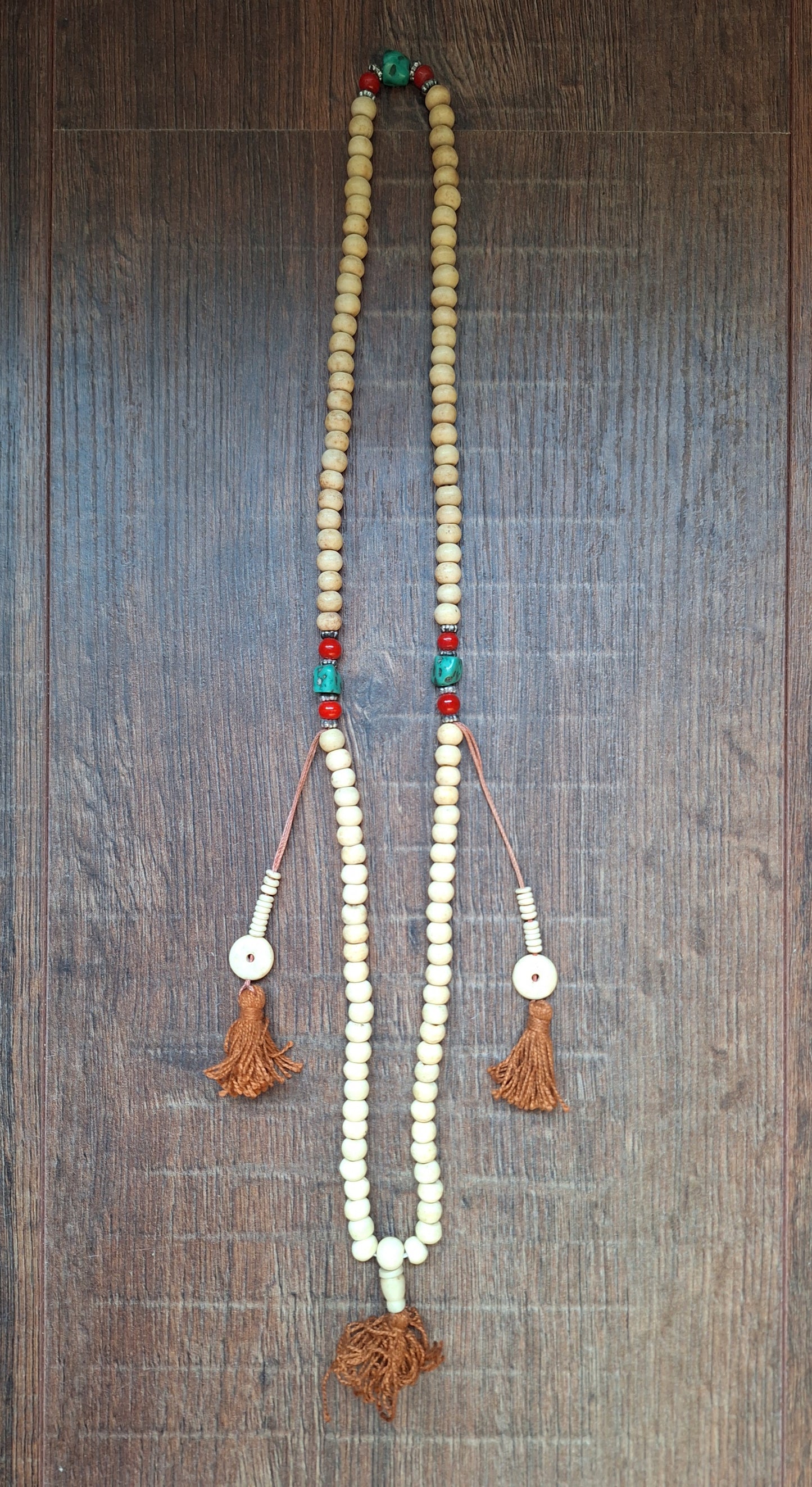 Vintage Tibetan yak bone mala