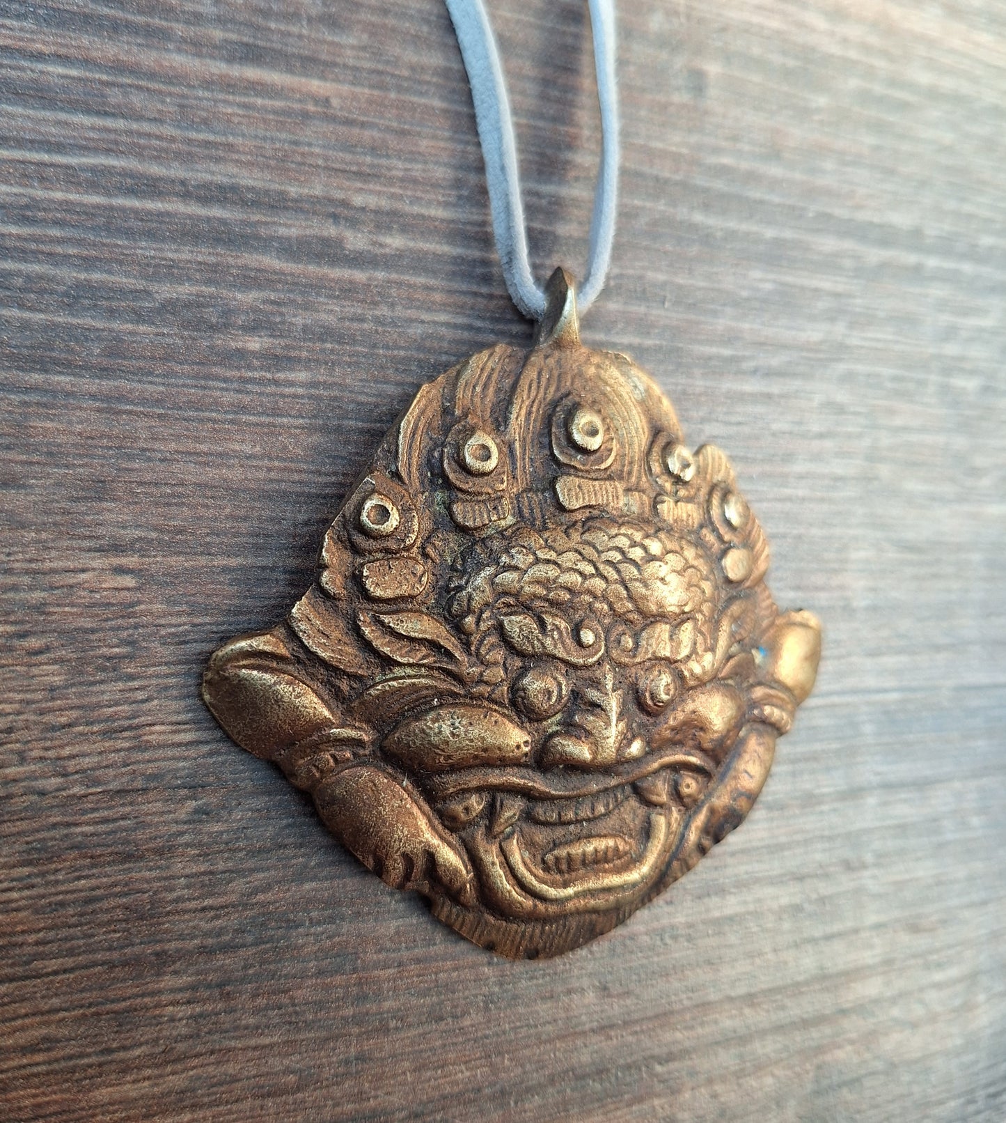 Vintage brass Cheppu pendant