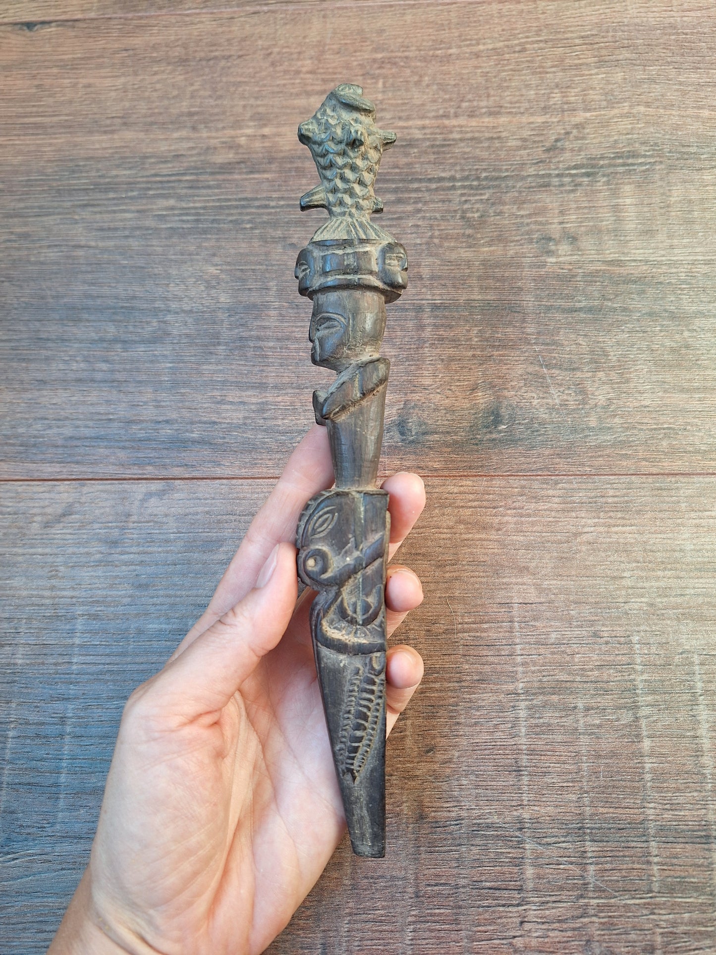Antique wooden phurba #55
