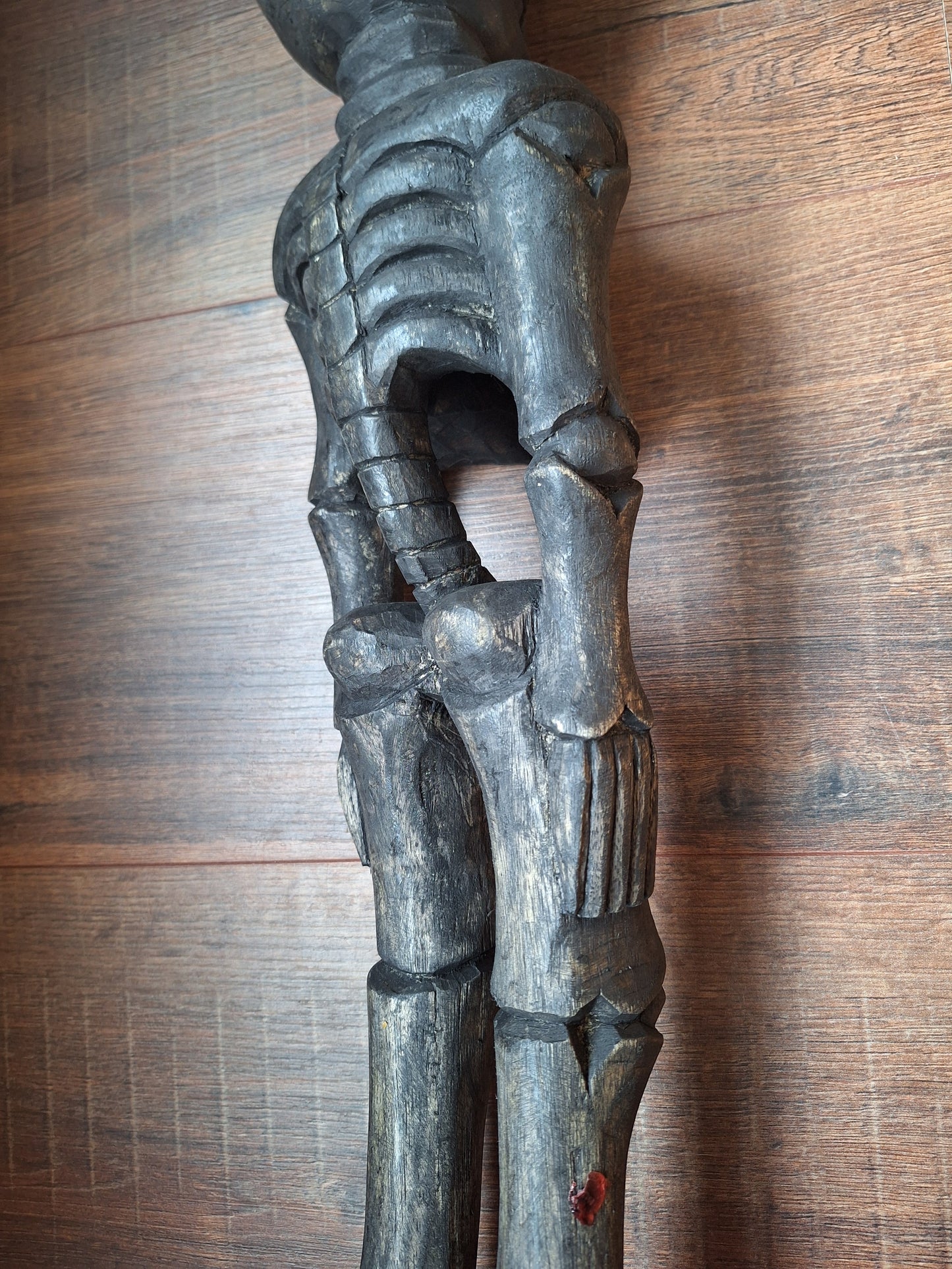 Nepalese wooden skeleton / Citipati figure