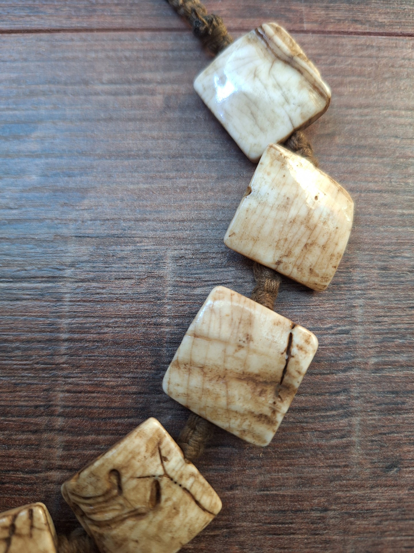 Old Tibetan conch shell necklace