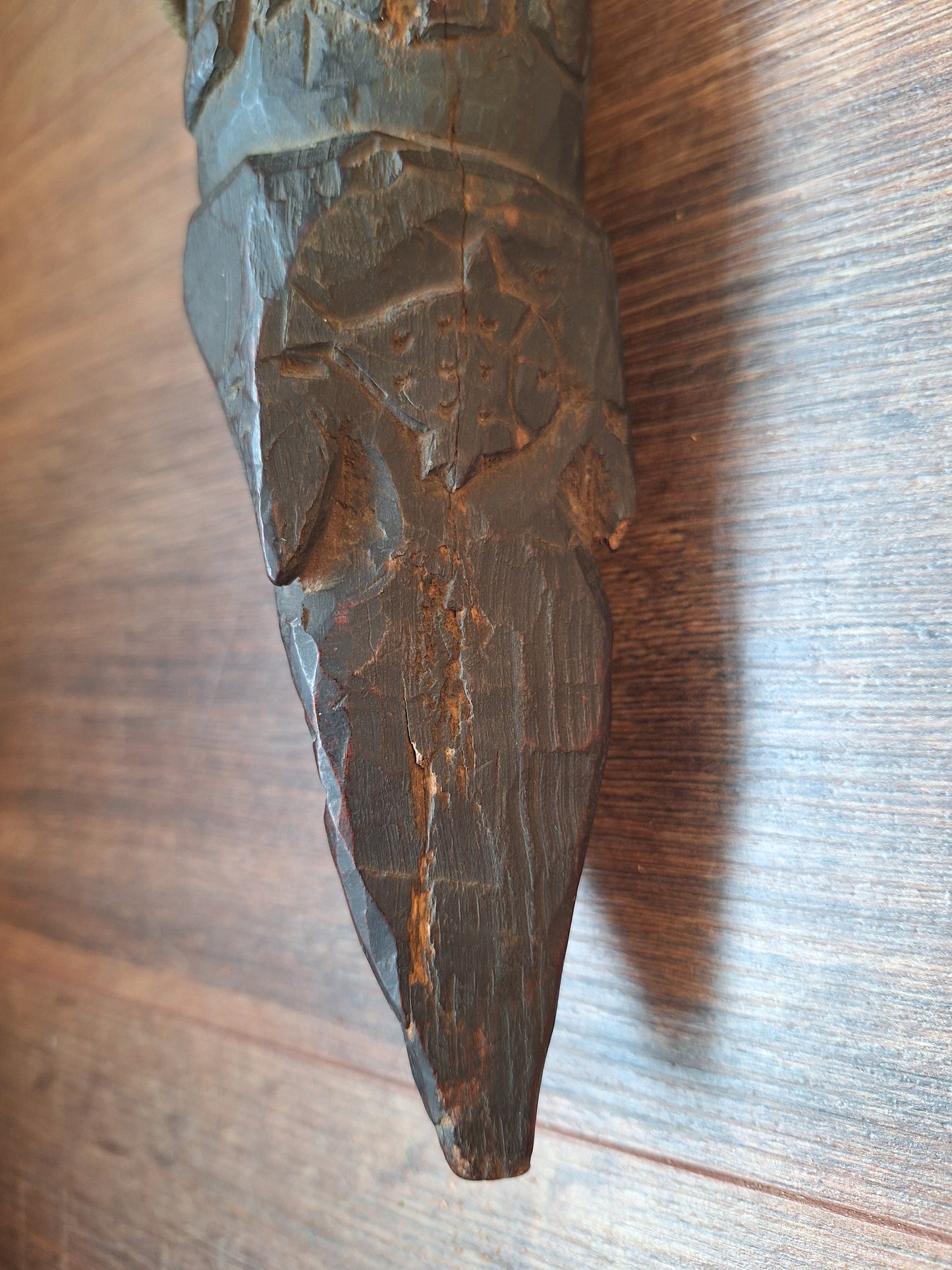 Antique wooden phurba #57