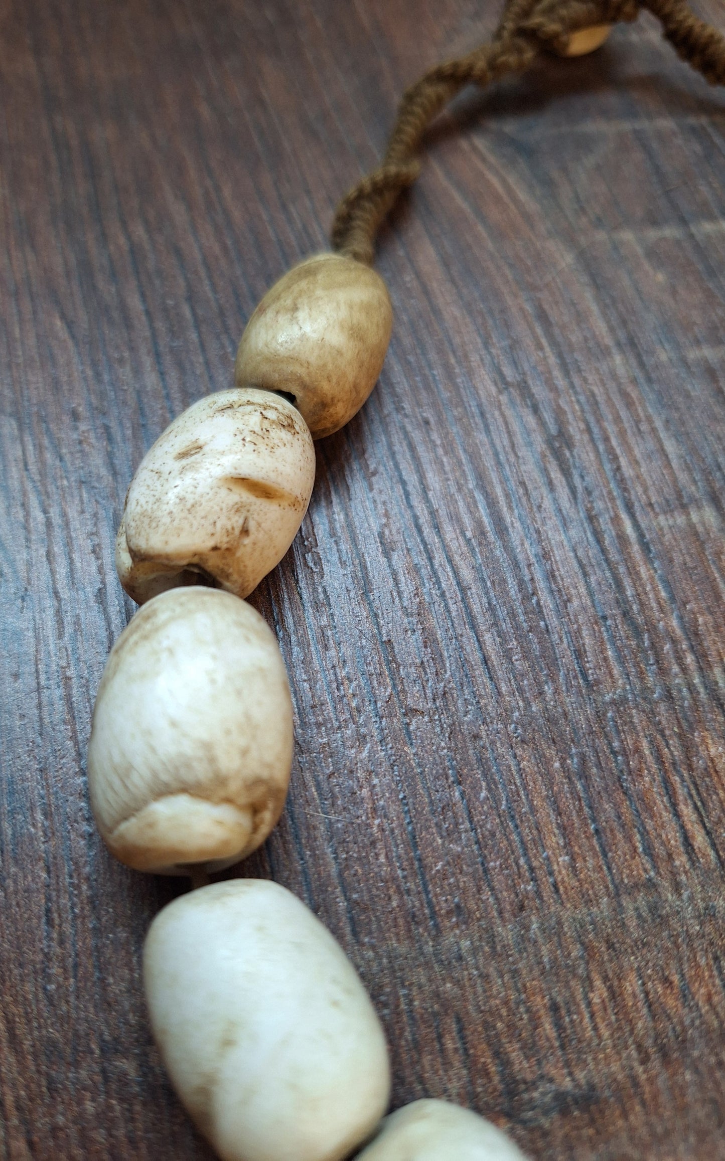 Old Nepalese conch shell necklace