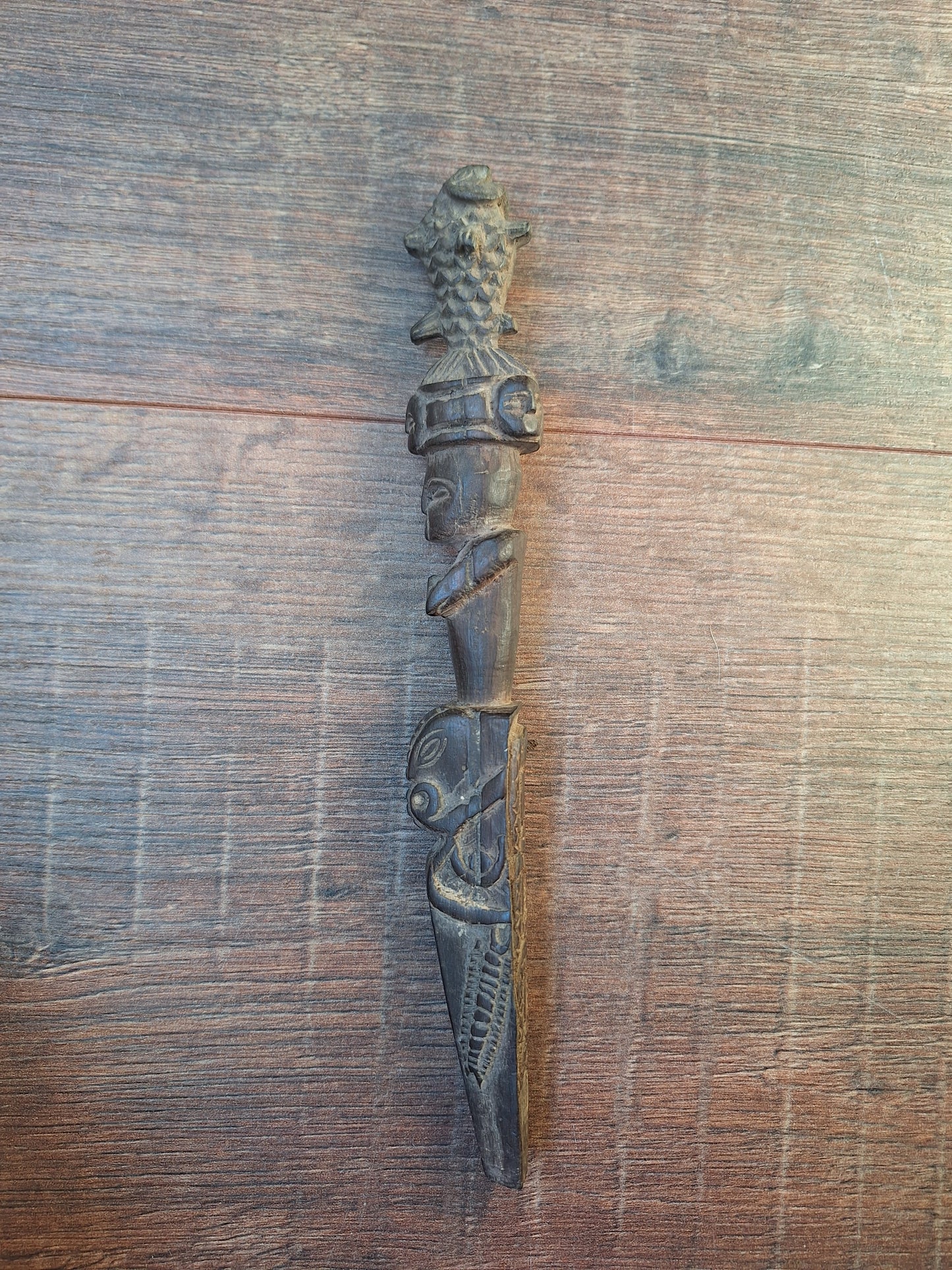 Antique wooden phurba #55