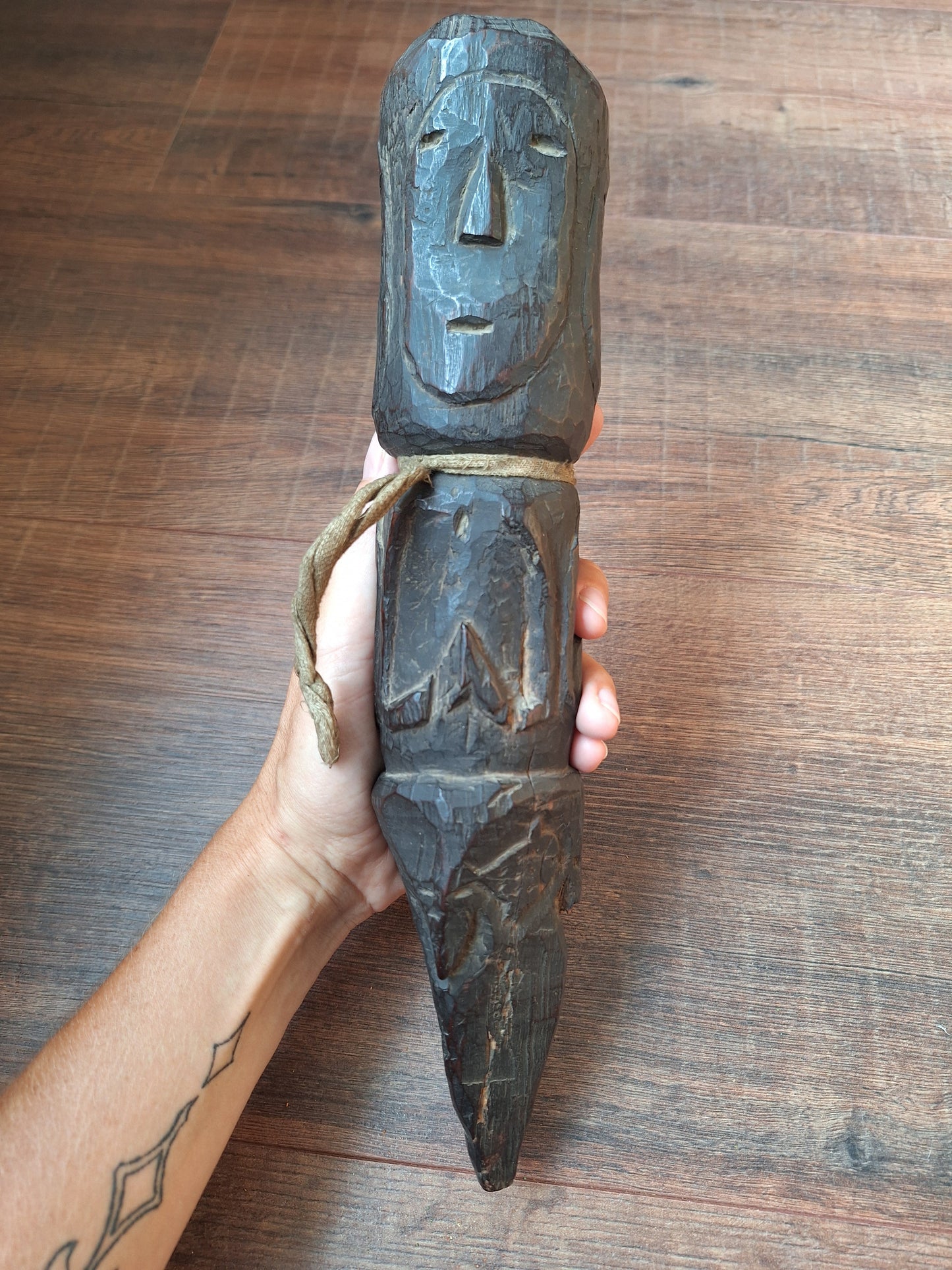 Antique wooden phurba #57