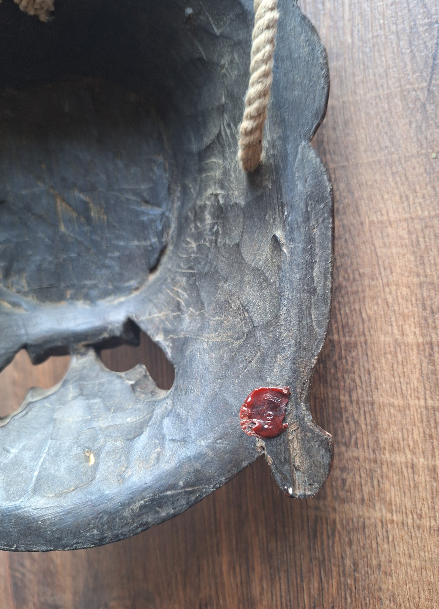 Vintage wooden Mahakala mask #12