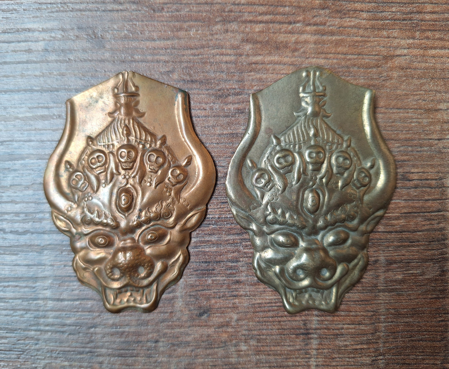 Copper Erlik Khan pendant